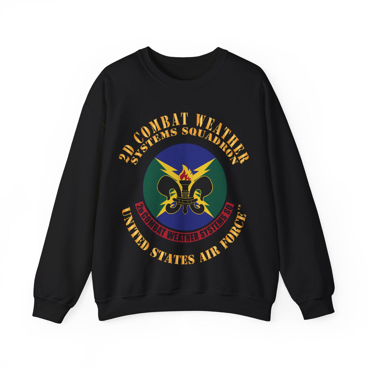 Crewneck Sweatshirt - USAF - 2d Combat Weather Systems Squadron X 300