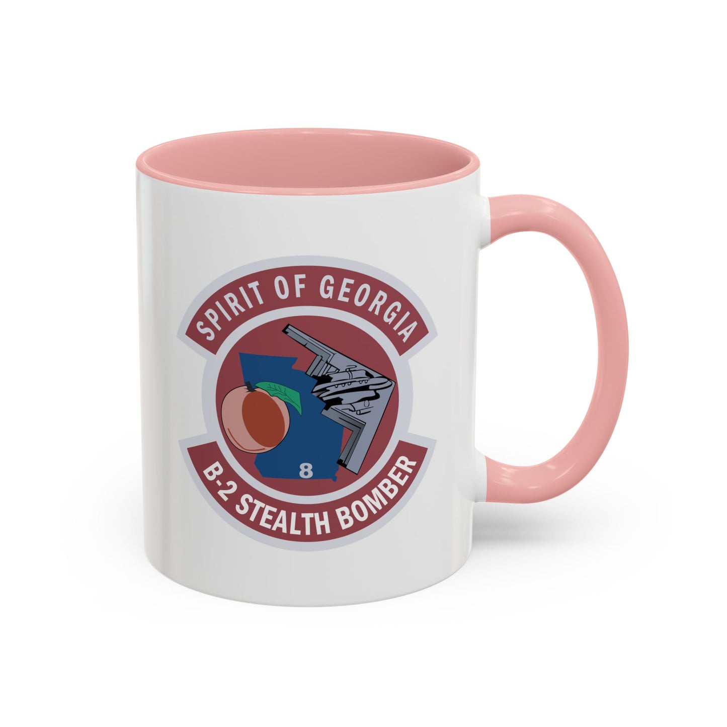 Accent Coffee Mug (11oz & 15oz) - USAF - B2 - Spirit of Georgia - Stealth Bomber wo txt X 300