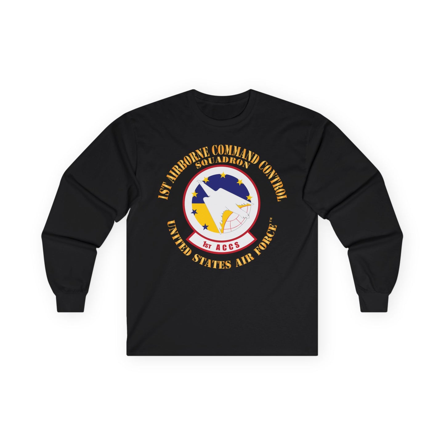 Unisex Ultra Cotton Long Sleeve Tee - USAF - 1st Airborne Command Control Squadron