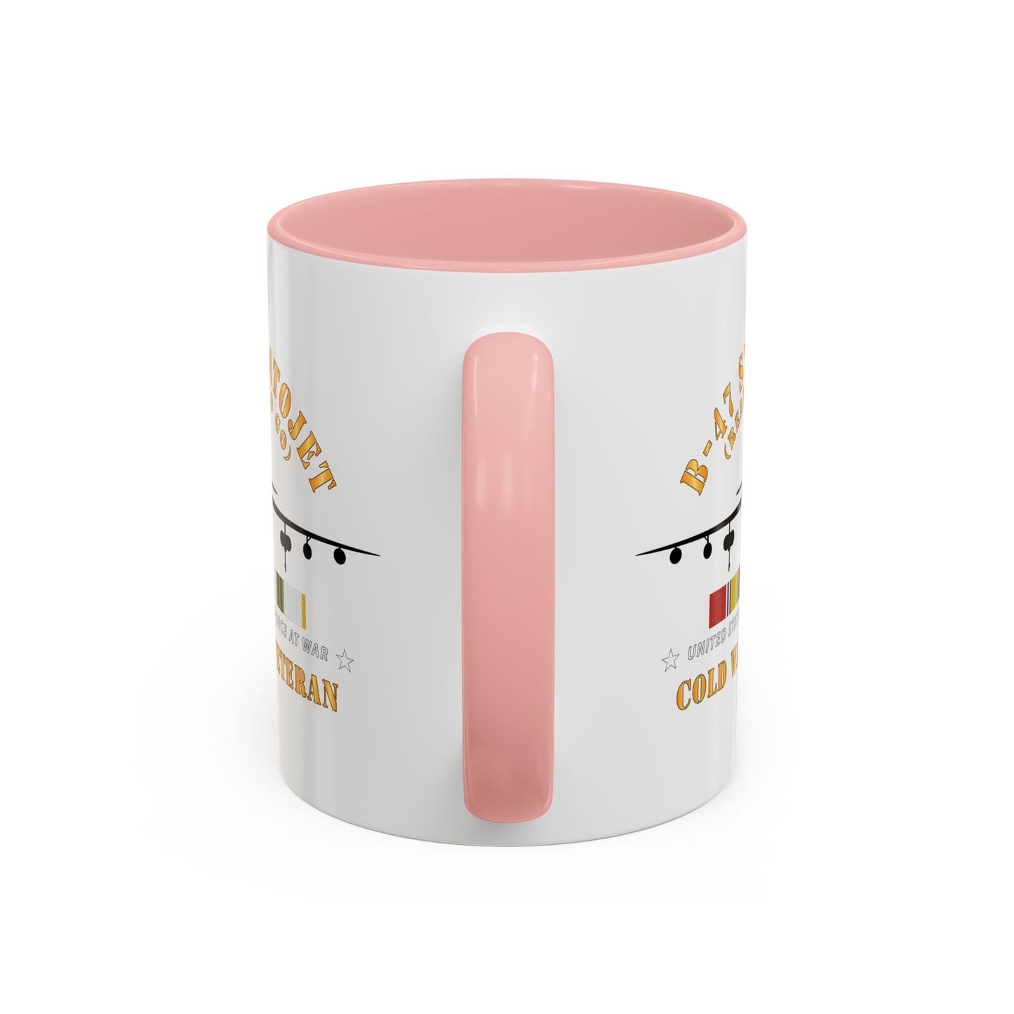 Accent Coffee Mug (11oz & 15oz) - USAF - B-47 Stratojet - Ready to Go - Silhouette - Cold War Veteran X 300
