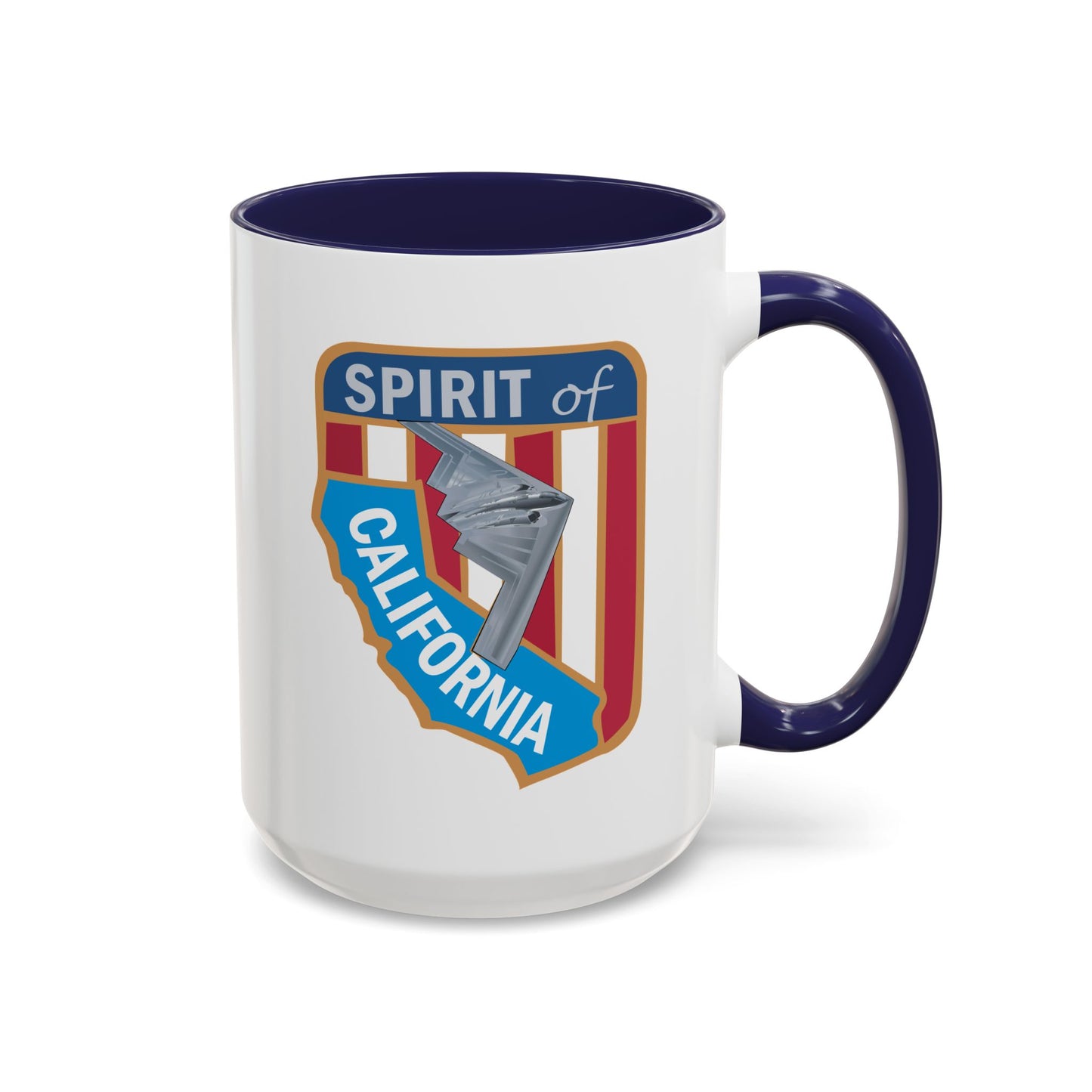 Accent Coffee Mug (11oz & 15oz) - USAF - B2 - Spirit of California - Stealth Bomber wo txt X 300