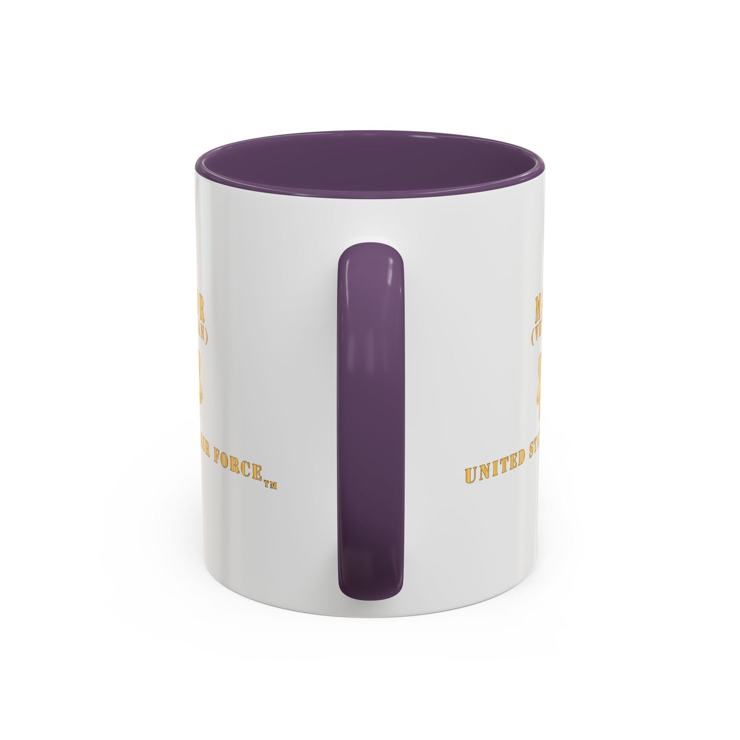 Accent Coffee Mug (11oz & 15oz) - USAF - Major - MAJ - Veteran X 300