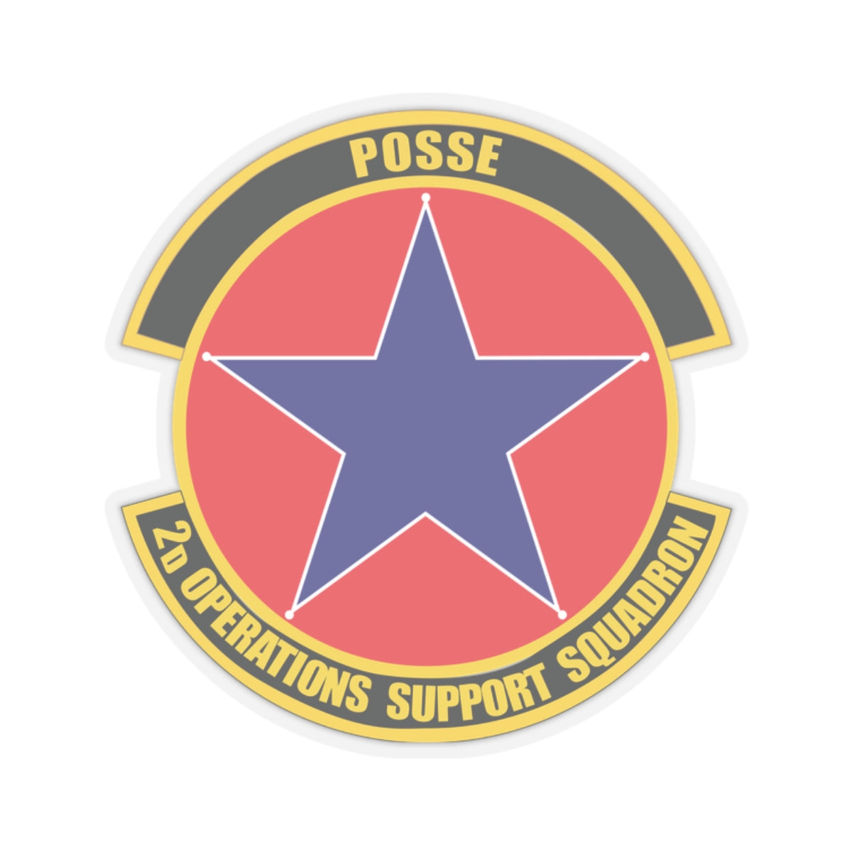 Kiss-Cut Stickers - USAF - 2nd Operations Support Squadron wo txt