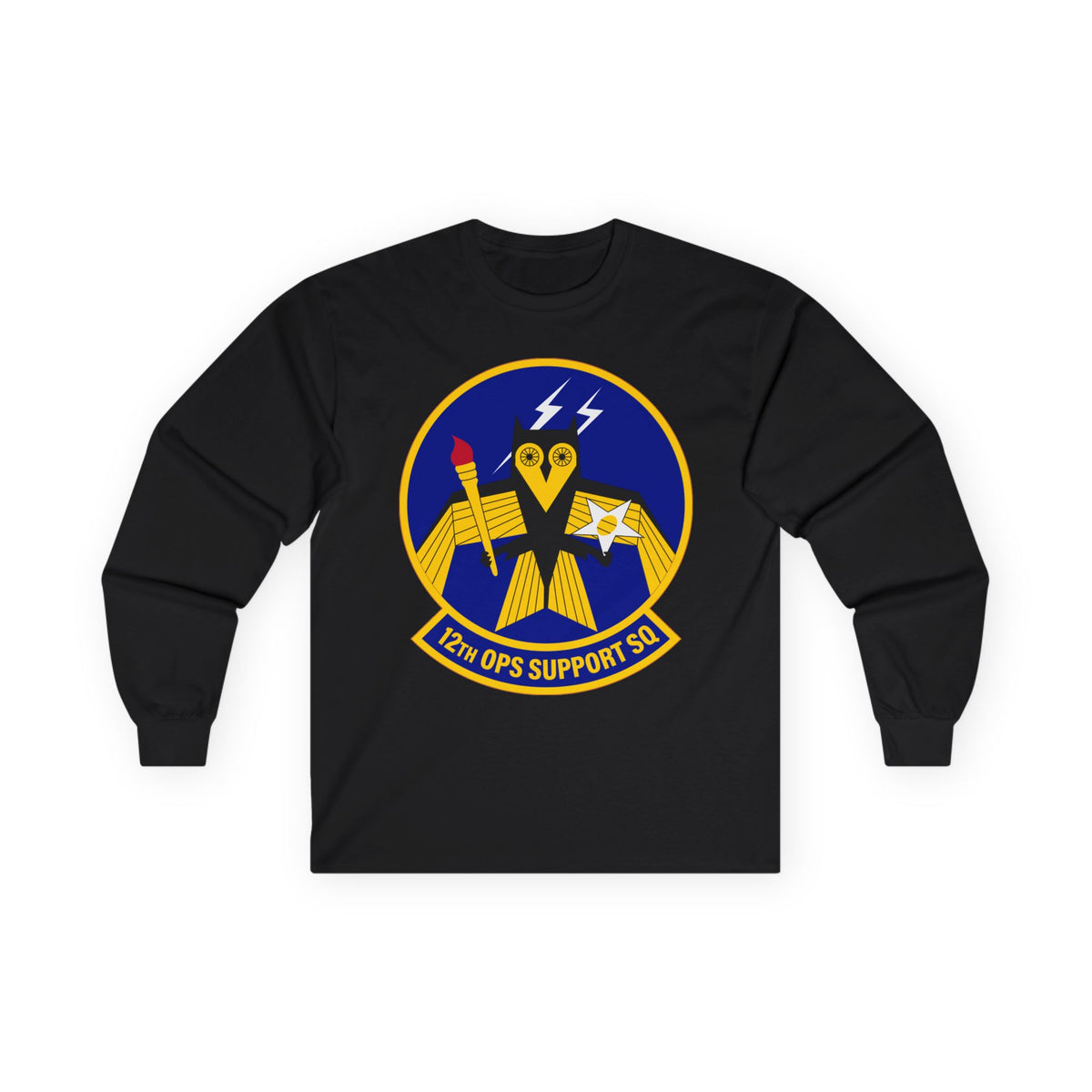 Unisex Ultra Cotton Long Sleeve Tee - USAF - 12th Operations Support Squadron wo txt