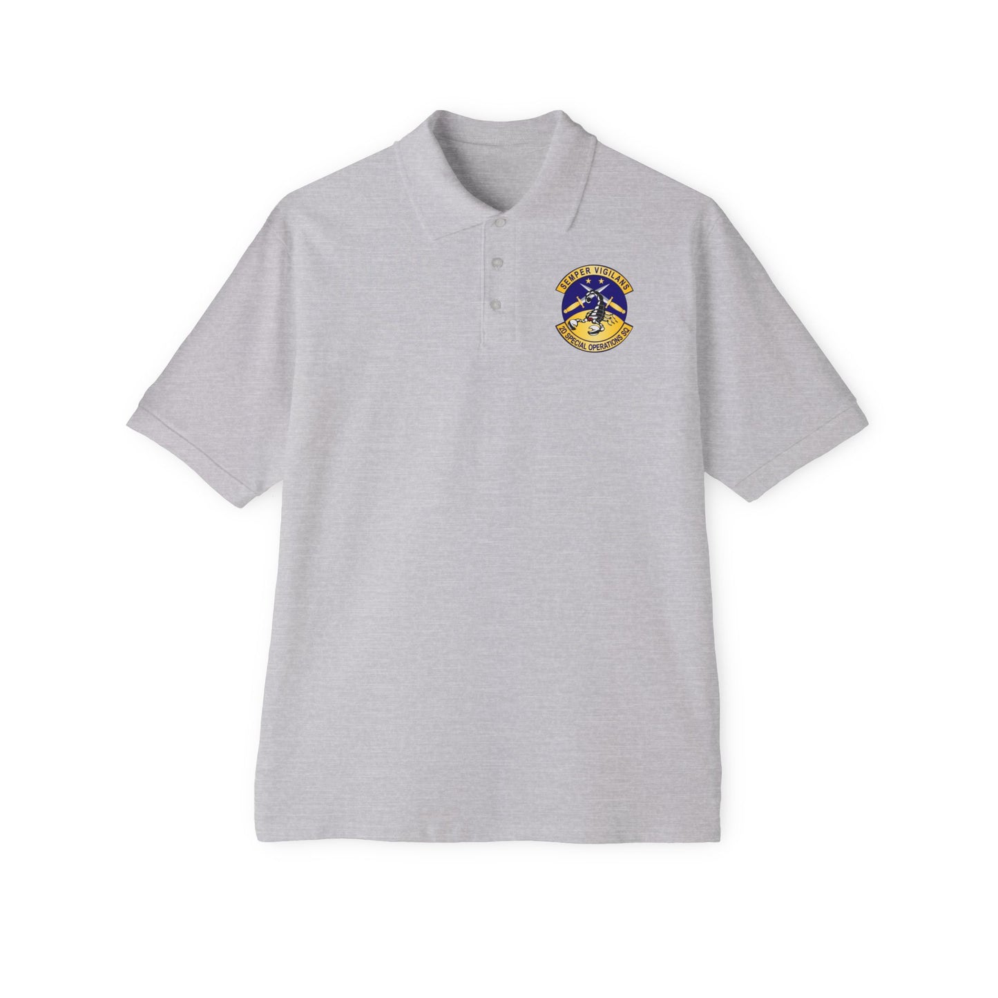 Men's Piqué Polo - USAFSOF - 2nd Special Operations Squadron wo Txt