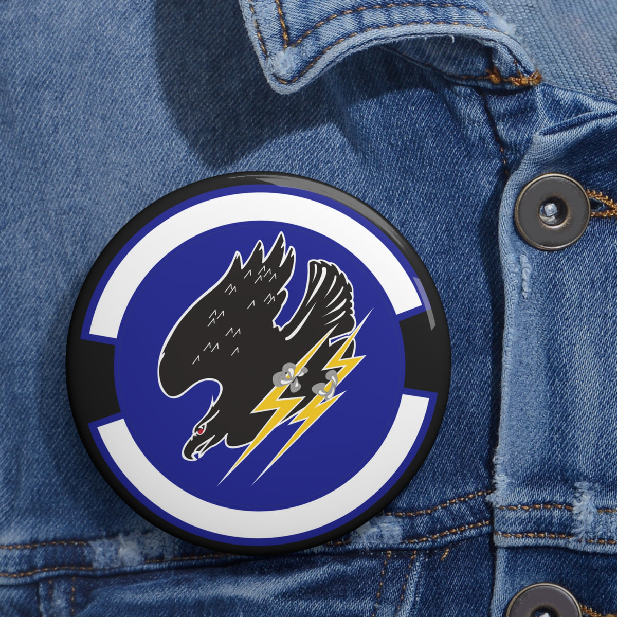 Custom Pin Button - USAF - 9th Space Operations Squadron wo txt X 300