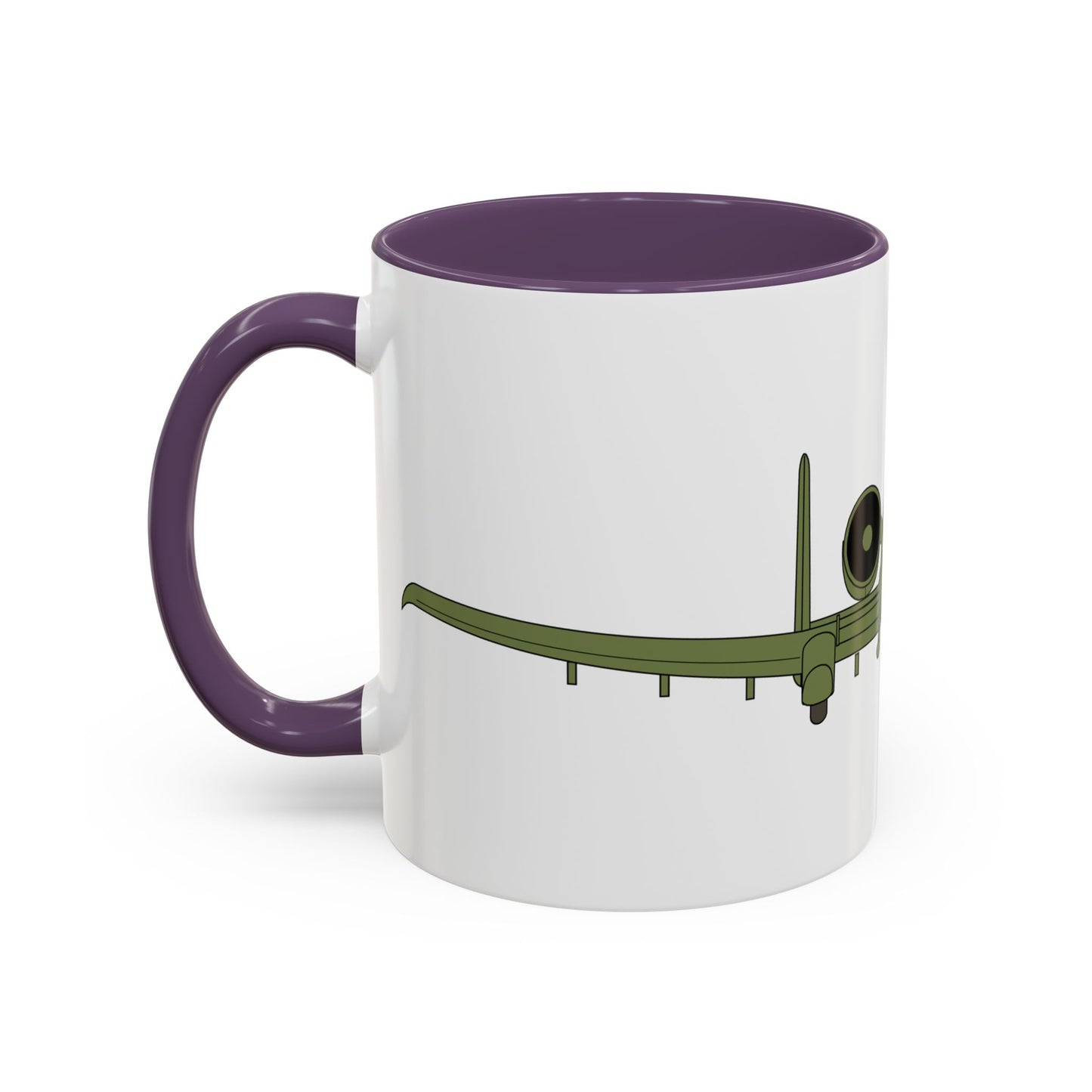 Accent Coffee Mug (11oz & 15oz) - Aircraft - USAF - A-10 Thunderbolt II - Front X 300
