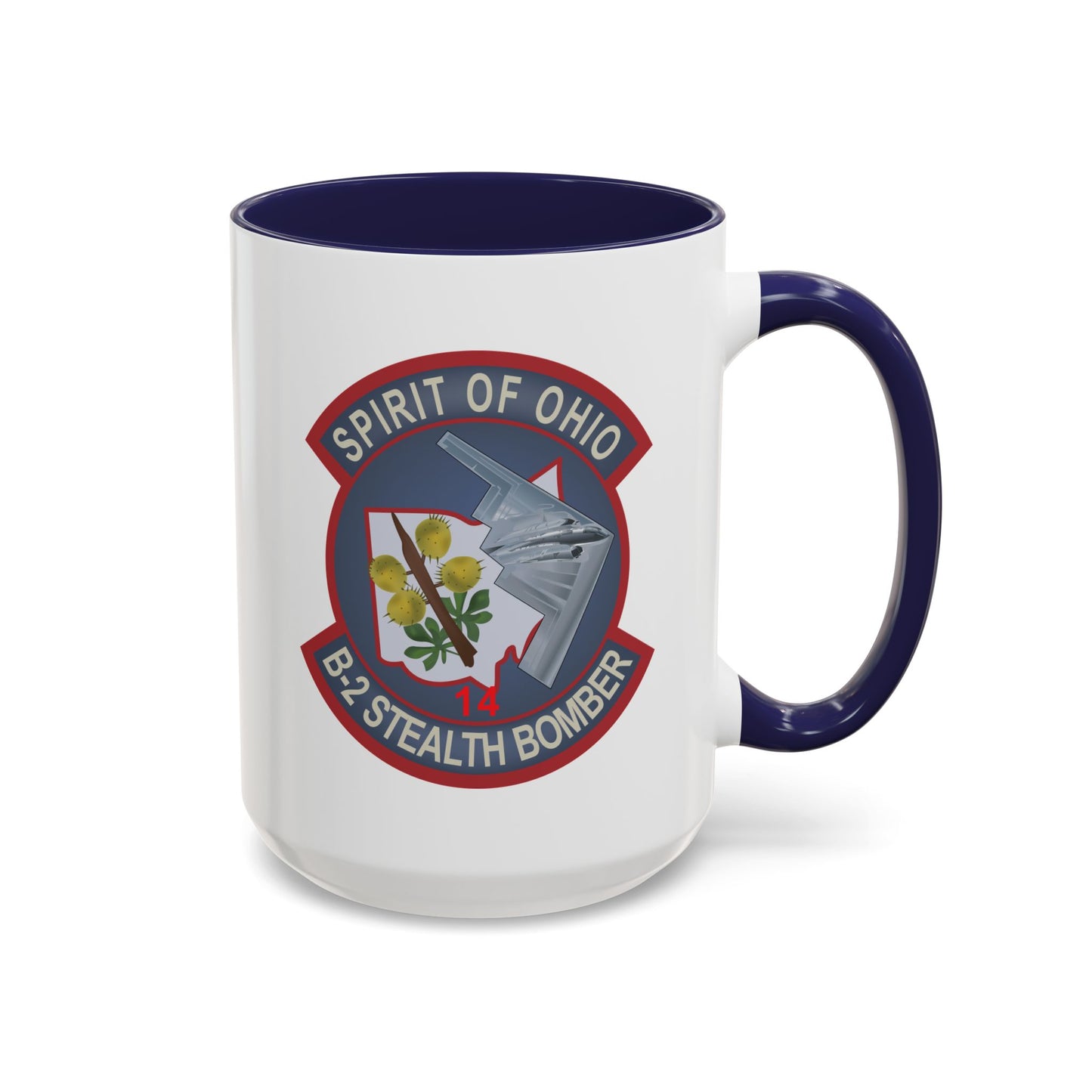 Accent Coffee Mug (11oz & 15oz) - USAF - B2 - Spirit of Ohio - Stealth Bomber wo txt X 300
