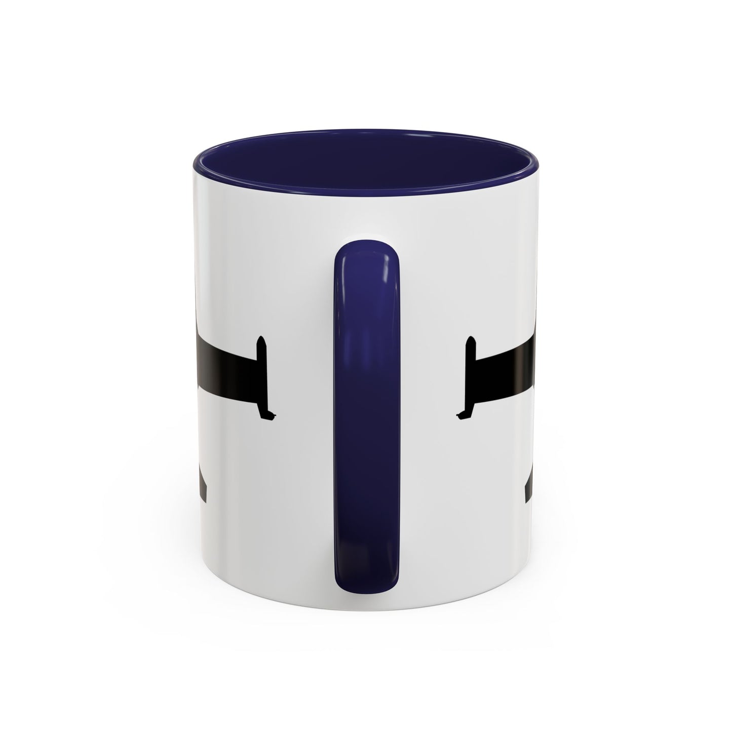 Accent Coffee Mug (11oz & 15oz) - Aircraft - A-37-Trainer - Top - Silhouette X 300