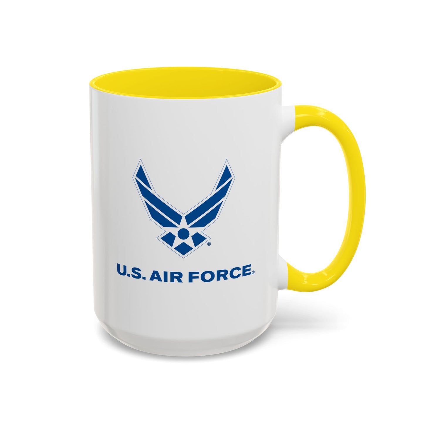 Accent Coffee Mug (11oz & 15oz) - USAF Logo, TM Txt - U S Air Force X 300