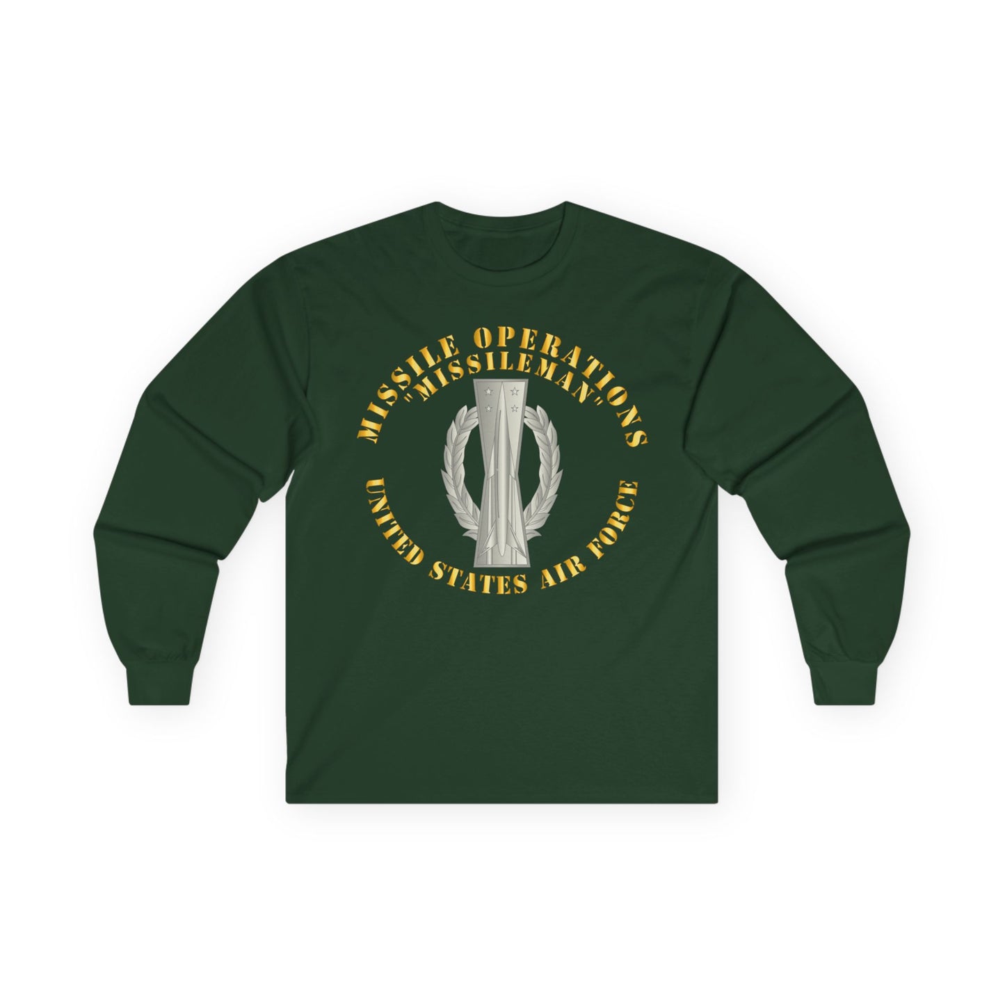 Unisex Ultra Cotton Long Sleeve Tee - USAF - Missile Operations - Missileman - Basic