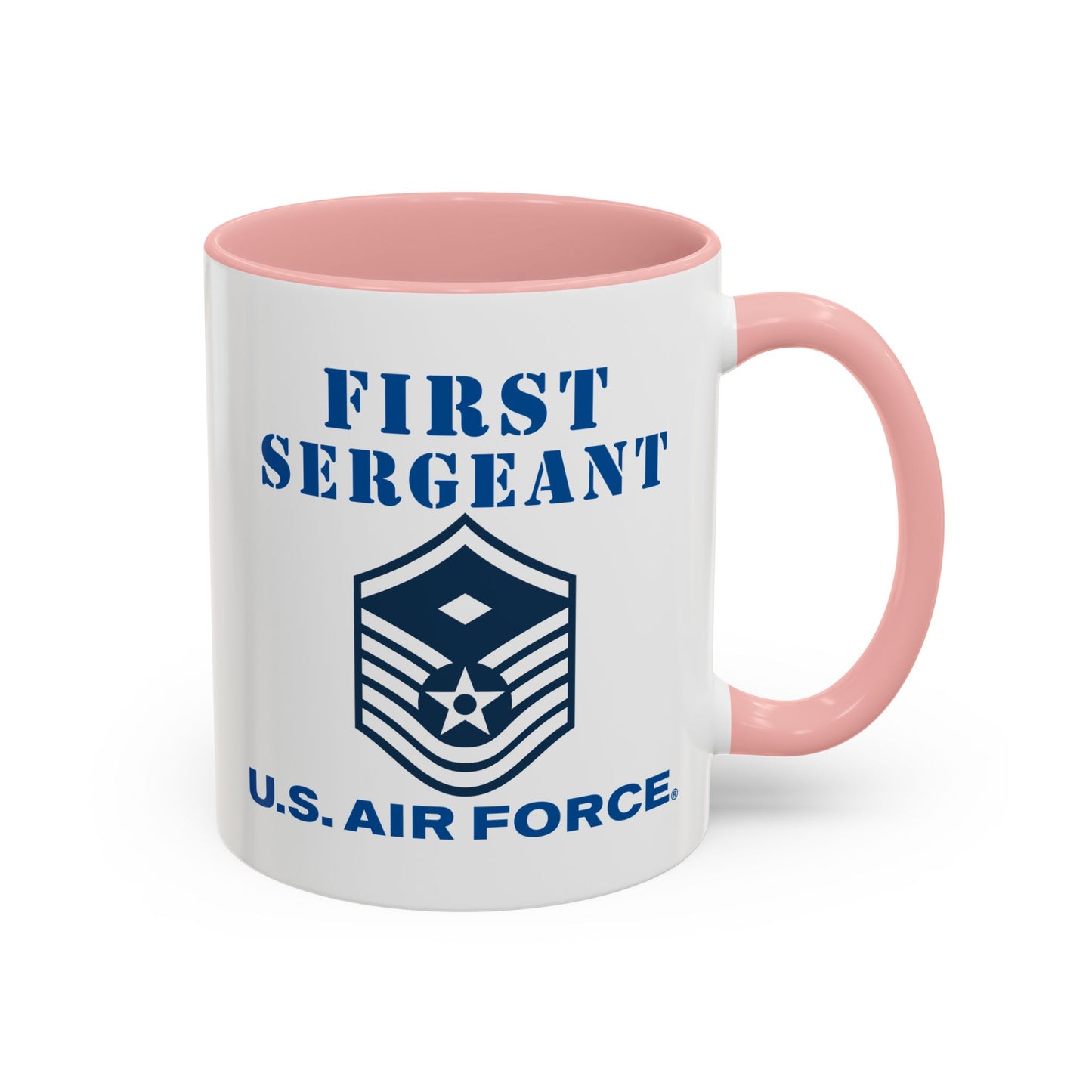 Accent Coffee Mug (11oz & 15oz) - USAF - First Sergeant (E7b) - 2020 - US Air Force w Text X 300