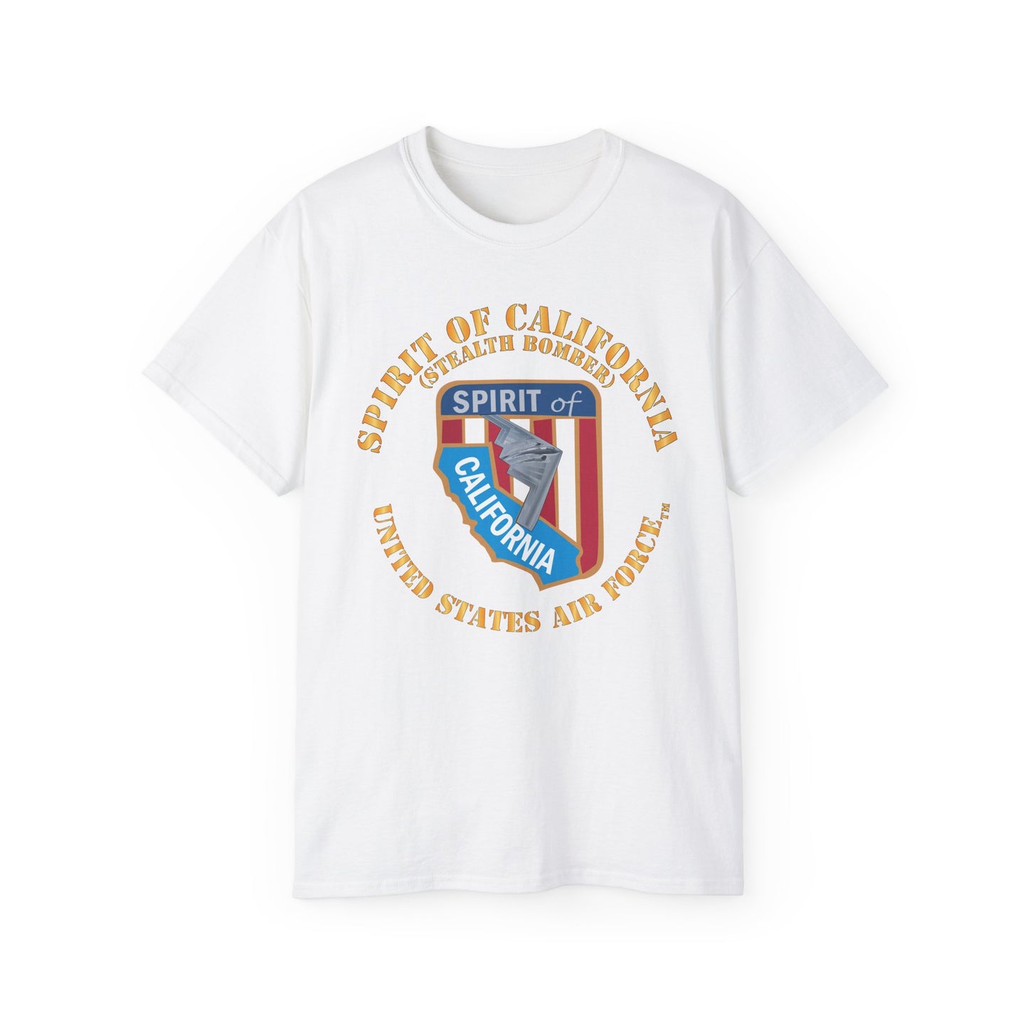 Unisex Ultra Cotton Tee - USAF - B2 - Spirit of California - Stealth Bomber X 300