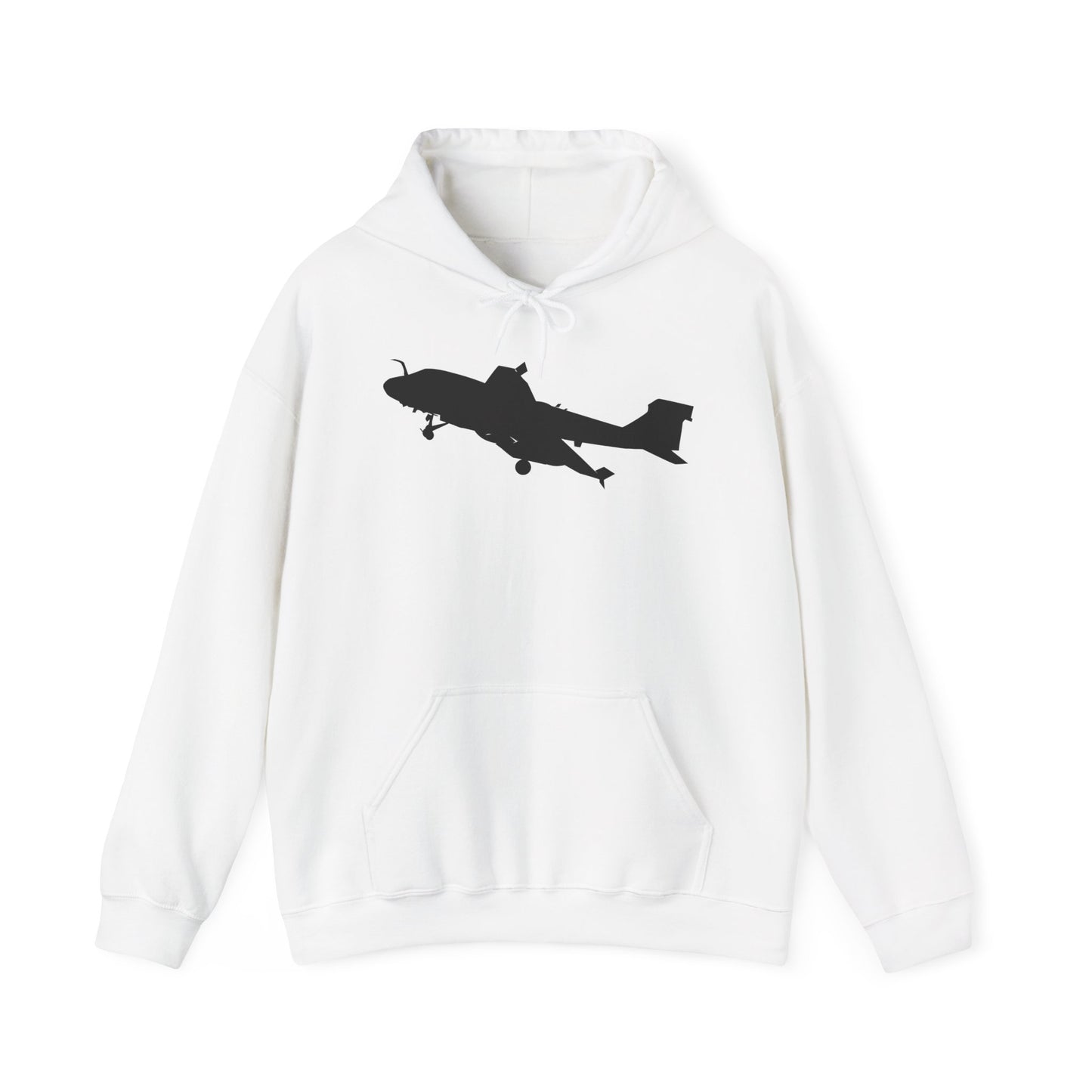 Unisex Heavy Blend Hooded Sweatshirt - Aircraft - Navy - A-6A Intruder - Silhouette X 300