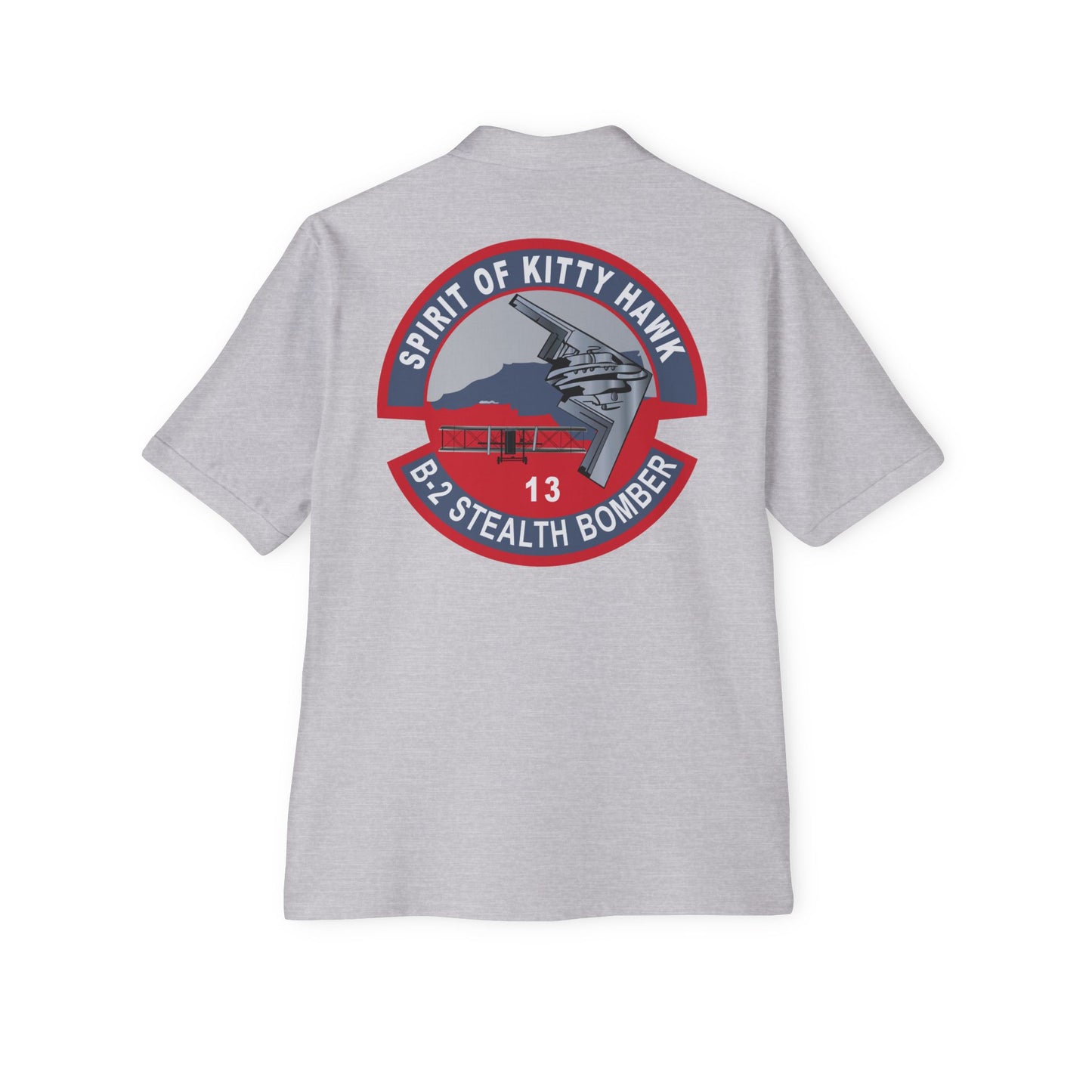 Men's Piqué Polo - USAF - B2 - Spirit of Kitty Hawk - Stealth Bomber wo txt X 300
