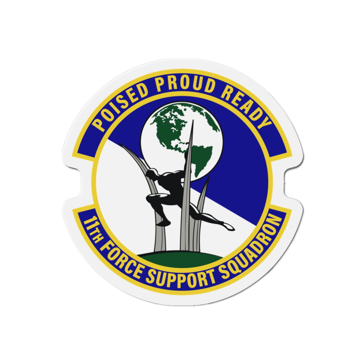 Die-Cut Magnet - USAF - 11th Force Support Squadron wo txt