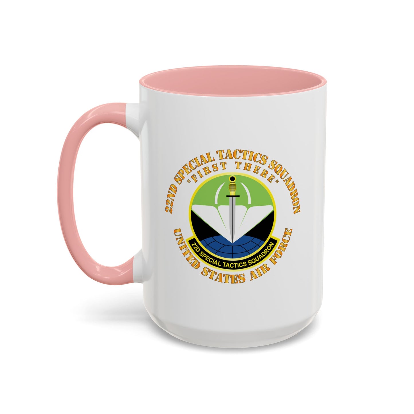 Accent Coffee Mug (11oz & 15oz) - USAF - 22nd Special Tactics Squadron - First There X 300