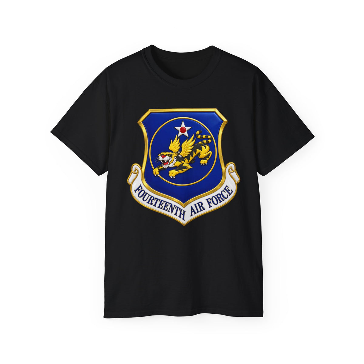 Unisex Ultra Cotton Tee - USAF - 14th Air Force - Flying Tigers wo txt - 3D - Enhanced