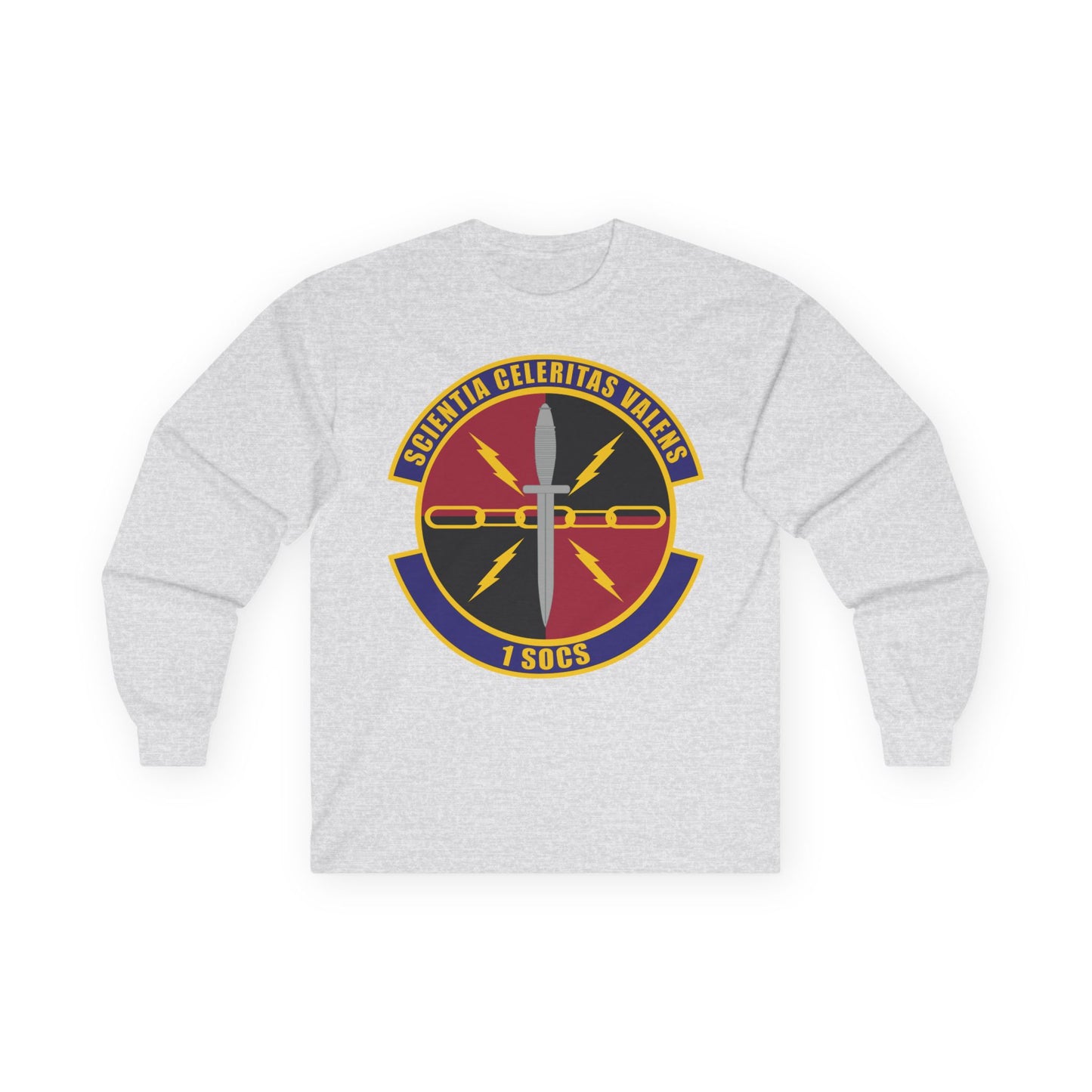 Unisex Ultra Cotton Long Sleeve Tee - USAF - 1st Special Operations Communication Squadron wo txt
