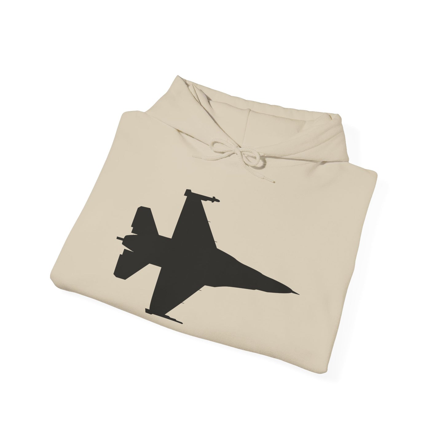 Unisex Heavy Blend Hooded Sweatshirt - Aircraft - F-16 -Top - Silhouette - wo Txt X 300