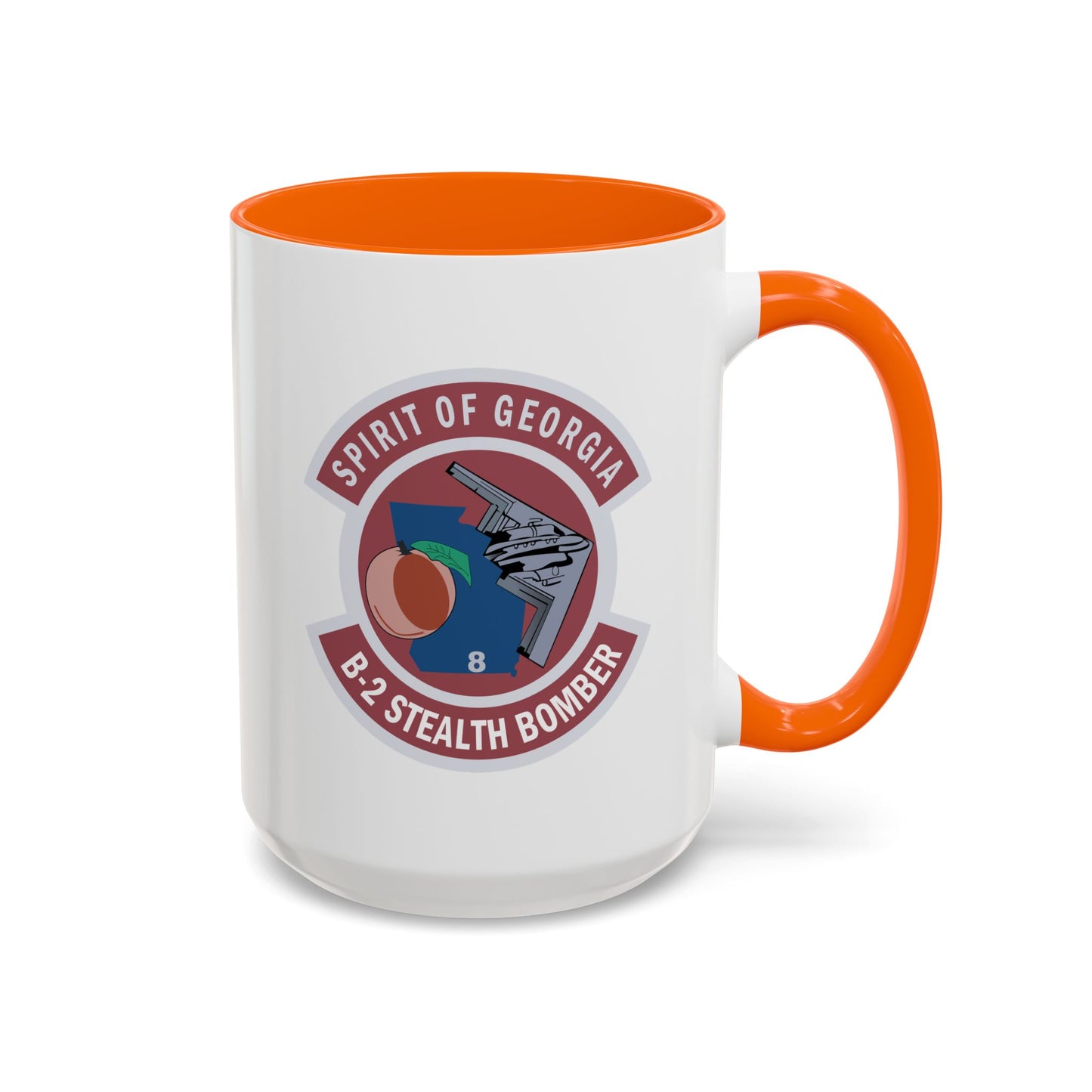 Accent Coffee Mug (11oz & 15oz) - USAF - B2 - Spirit of Georgia - Stealth Bomber wo txt X 300