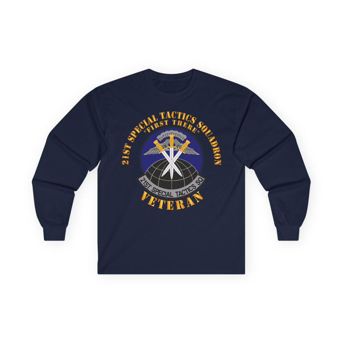 Unisex Ultra Cotton Long Sleeve Tee - USAF - 21st Special Tactics Squadron - First There -Veteran