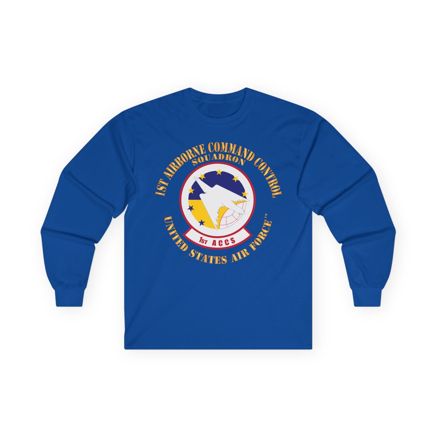Unisex Ultra Cotton Long Sleeve Tee - USAF - 1st Airborne Command Control Squadron