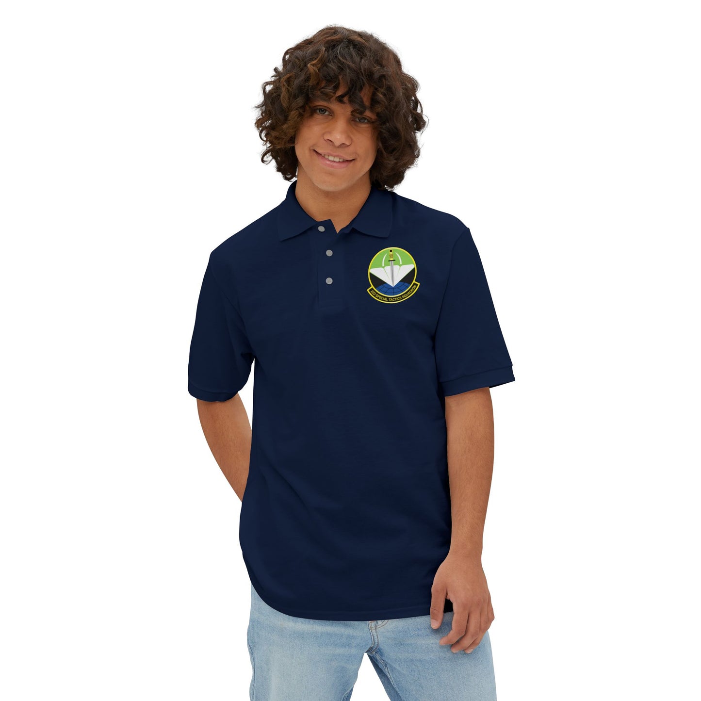 Men's Piqué Polo - USAF - 22nd Special Tactics Squadron  wo Txt X 300