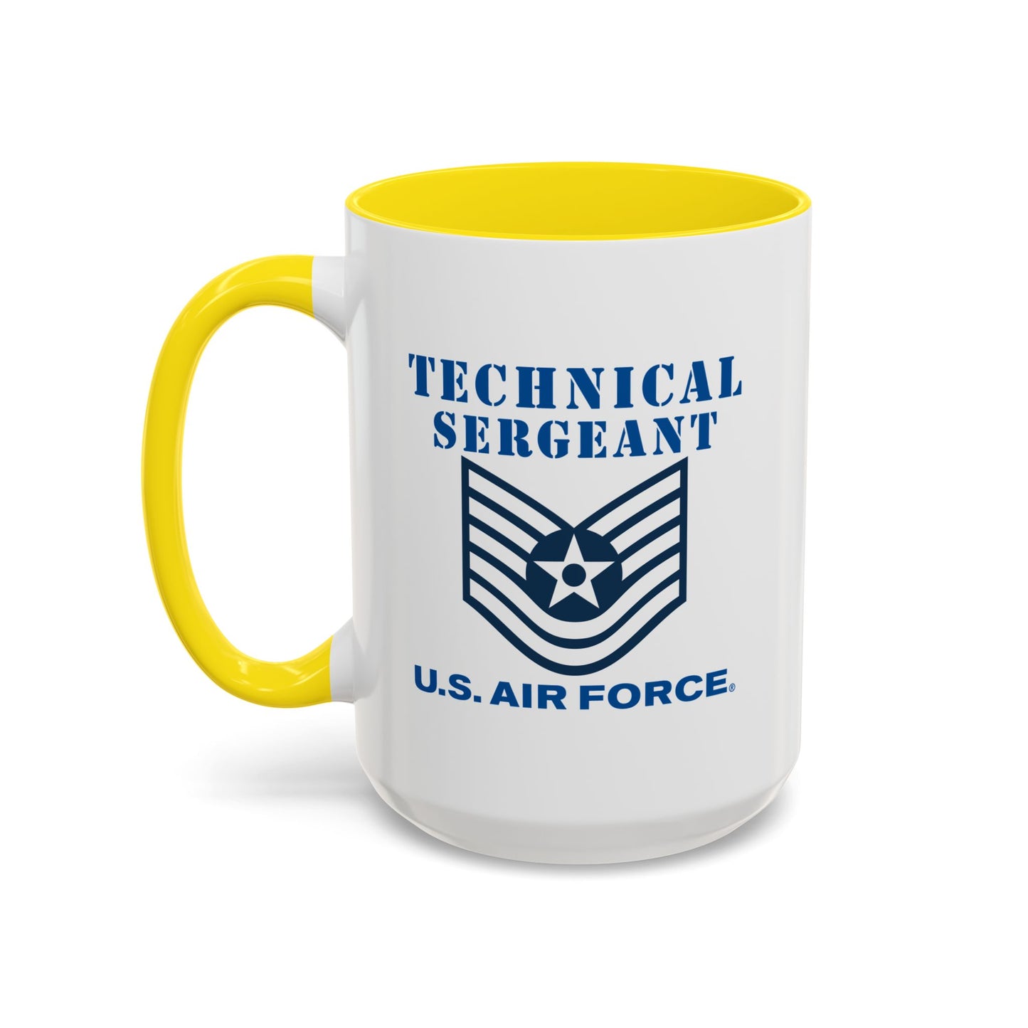 Accent Coffee Mug (11oz & 15oz) - USAF - Technical Sergeant (E6) - 2020 - US Air Force w Text X 300