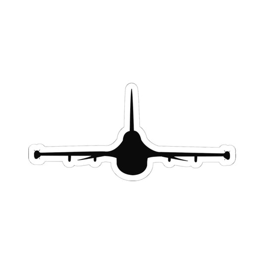 Kiss-Cut Stickers - Aircraft - F-16 - Front - Silhouette wo Txt X 300