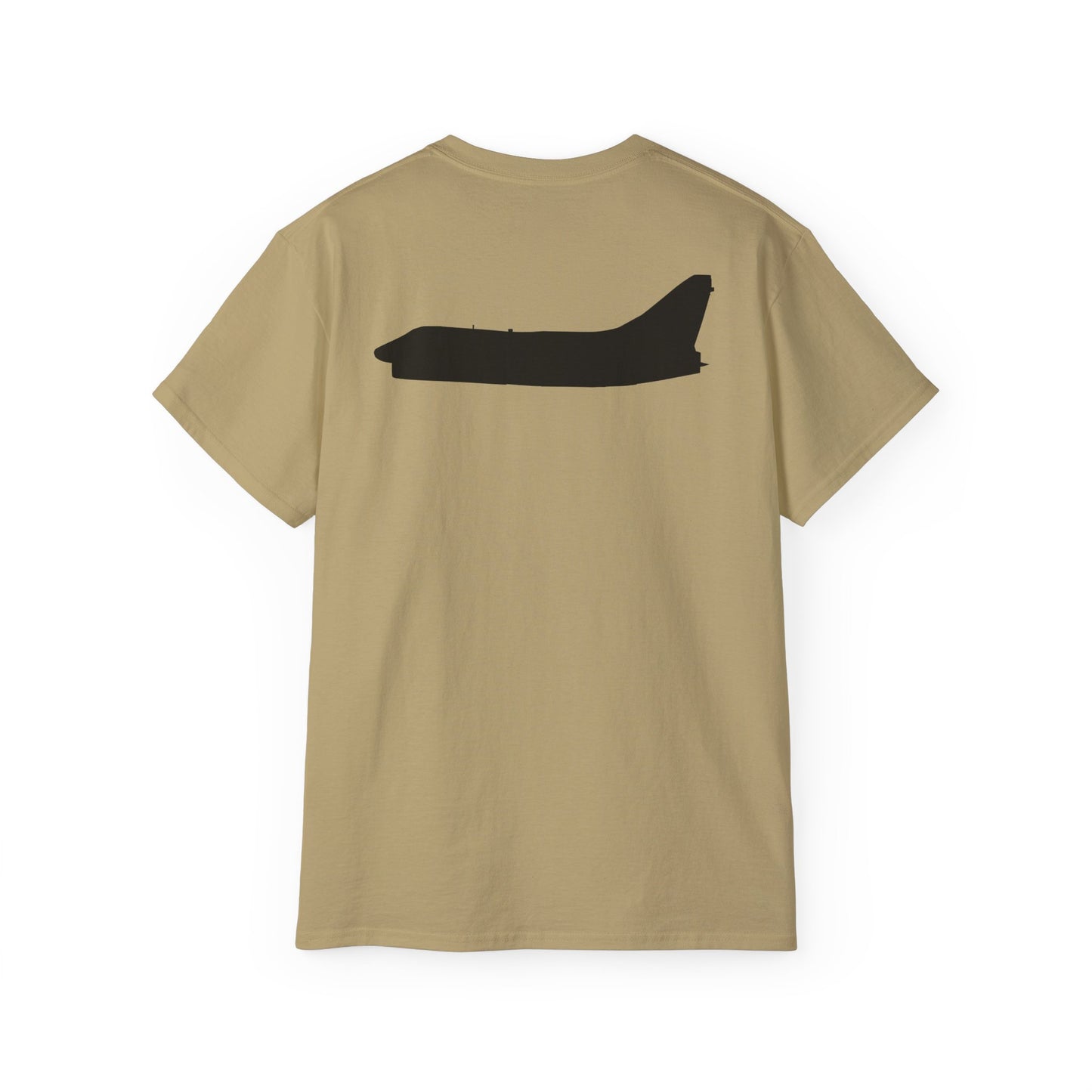 Unisex Ultra Cotton Tee - Aircraft - Navy - A-7B Corsair II - Side - Silhouette X 300