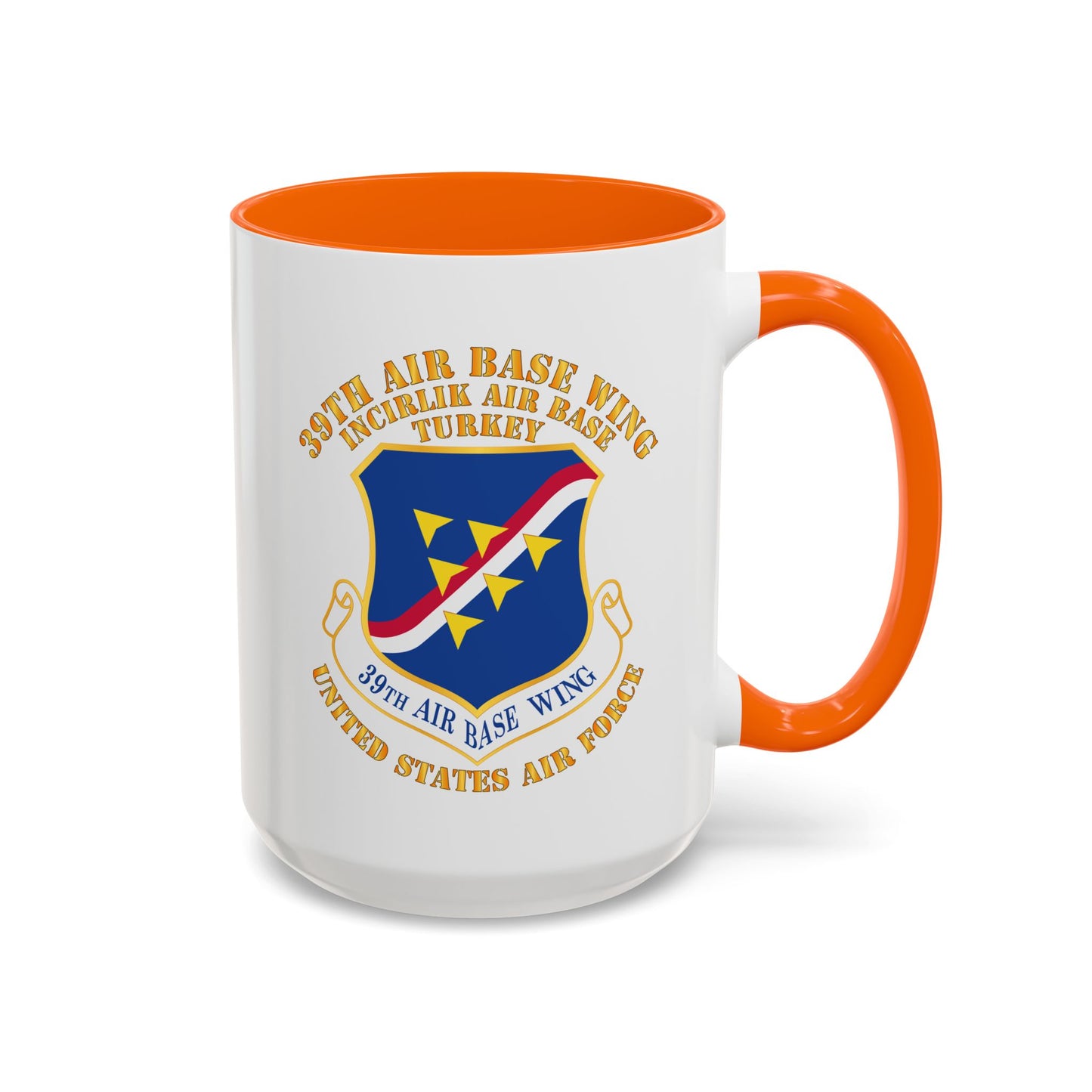 Accent Coffee Mug (11oz & 15oz) - USAF - 39th Airbase Wing - 3rd AF - Incirlik Air Base - Turkey