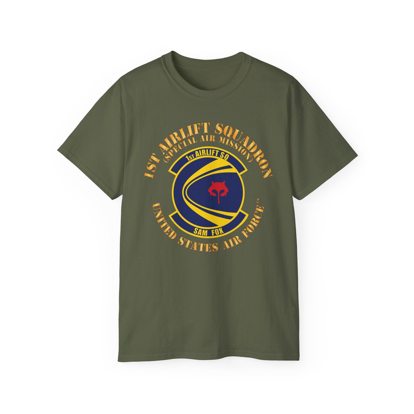 Unisex Ultra Cotton Tee - USAF - 1st Airlift Squadron X 300