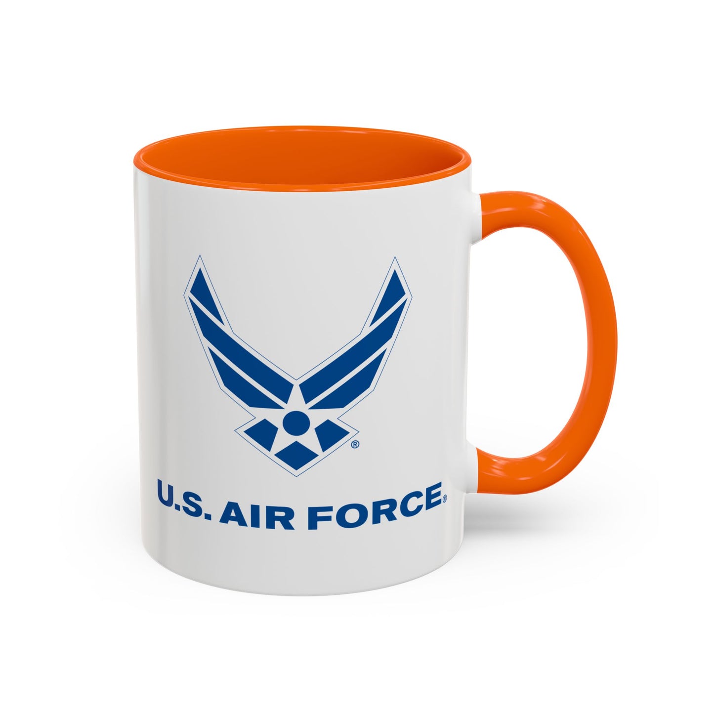 Accent Coffee Mug (11oz & 15oz) - USAF Logo, TM Txt - U S Air Force X 300