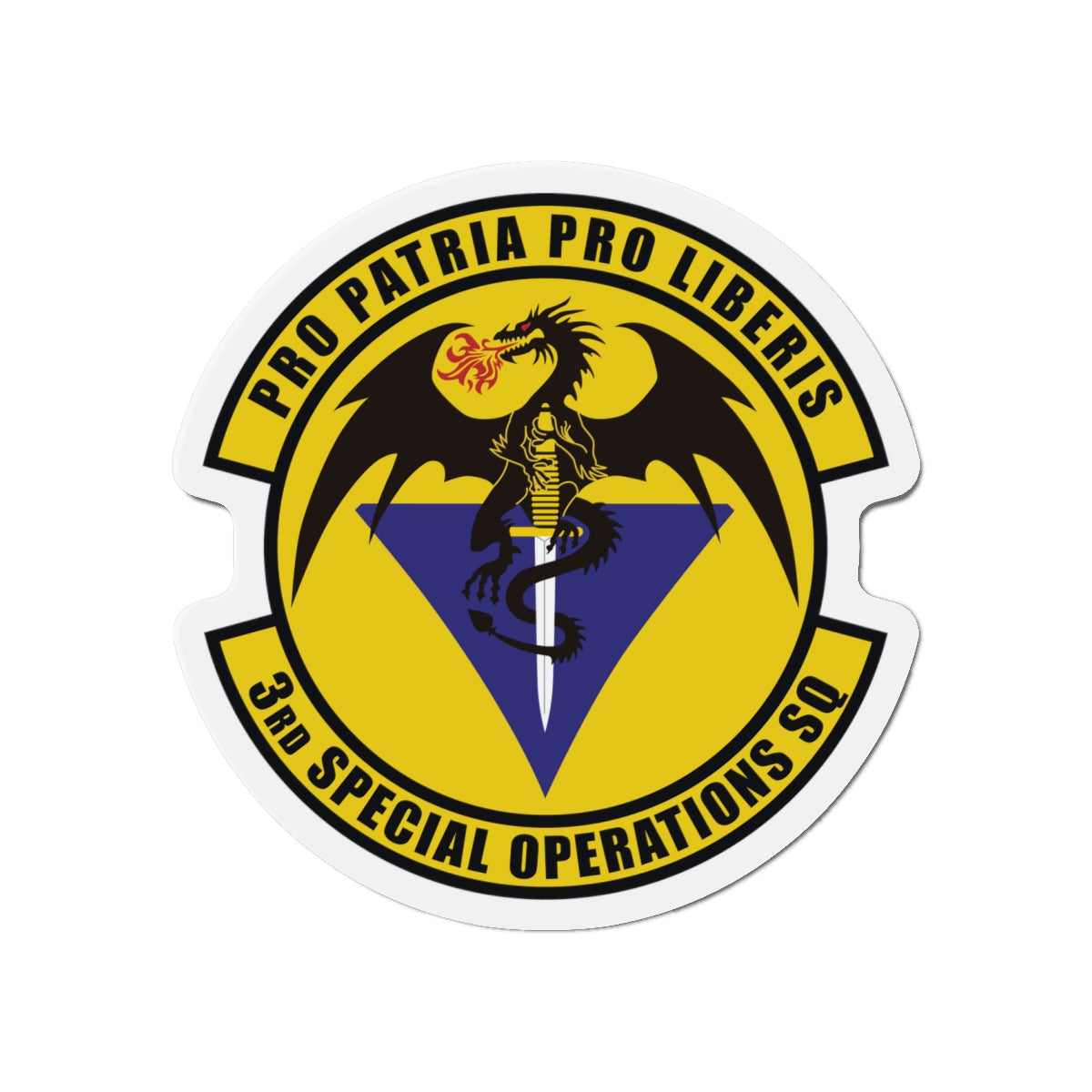 Die-Cut Magnet - USAF - 3rd Special Operations Squadron wo txt