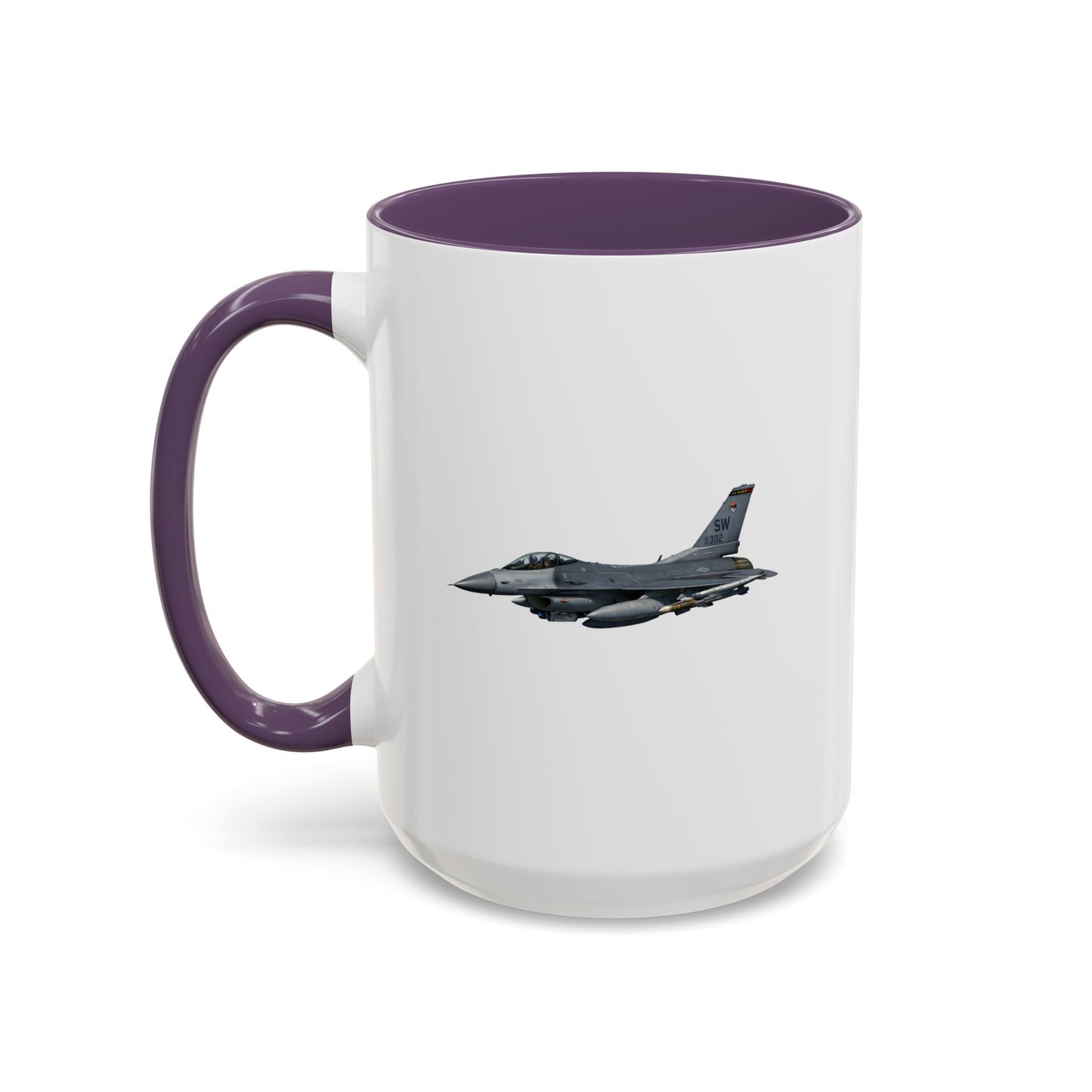 Accent Coffee Mug (11oz & 15oz) - USAF - F-16 Fighting Falcon wo txt X 300