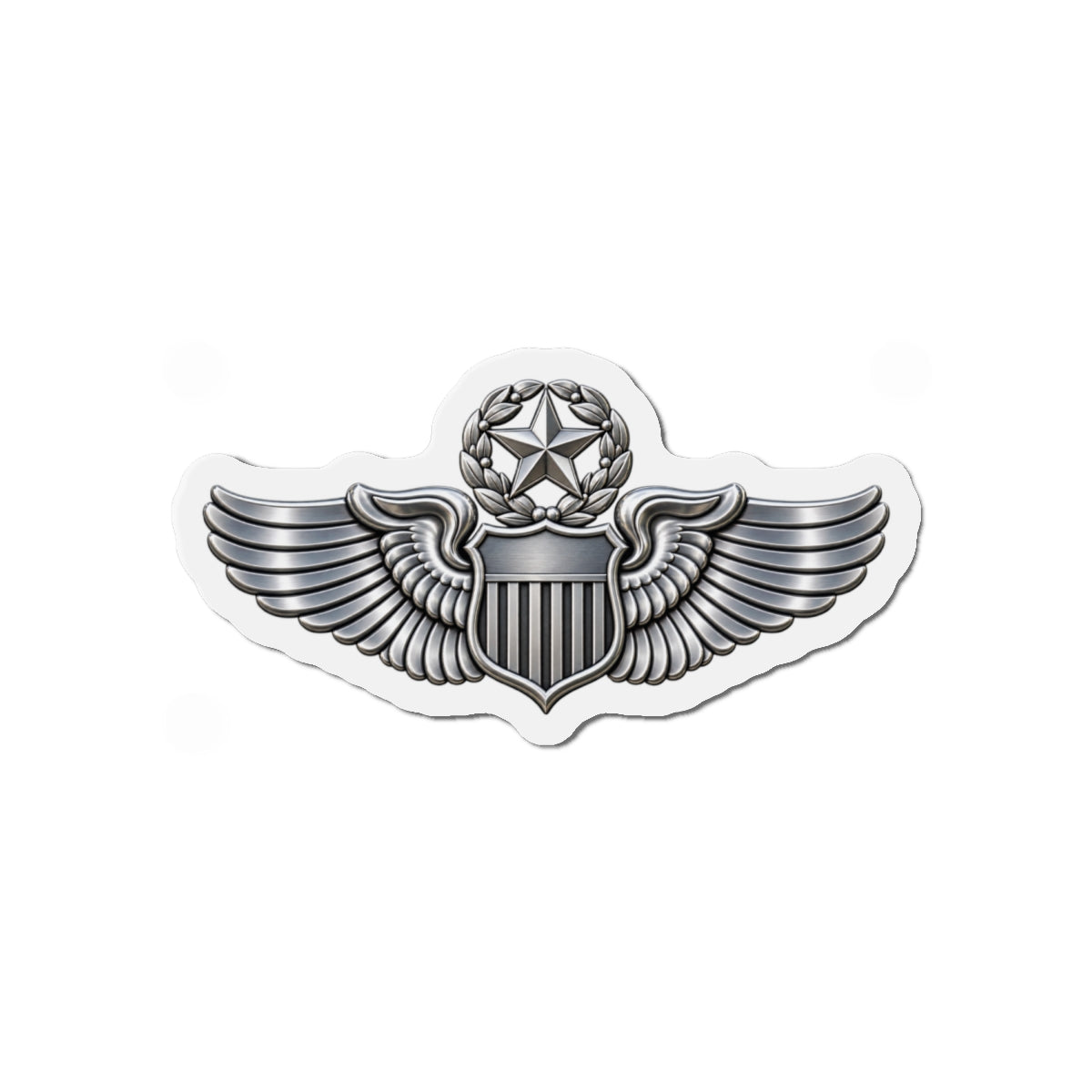 Die-Cut Magnet - USAF - Master Pilot Badge wo txt - 3D - Enhanced