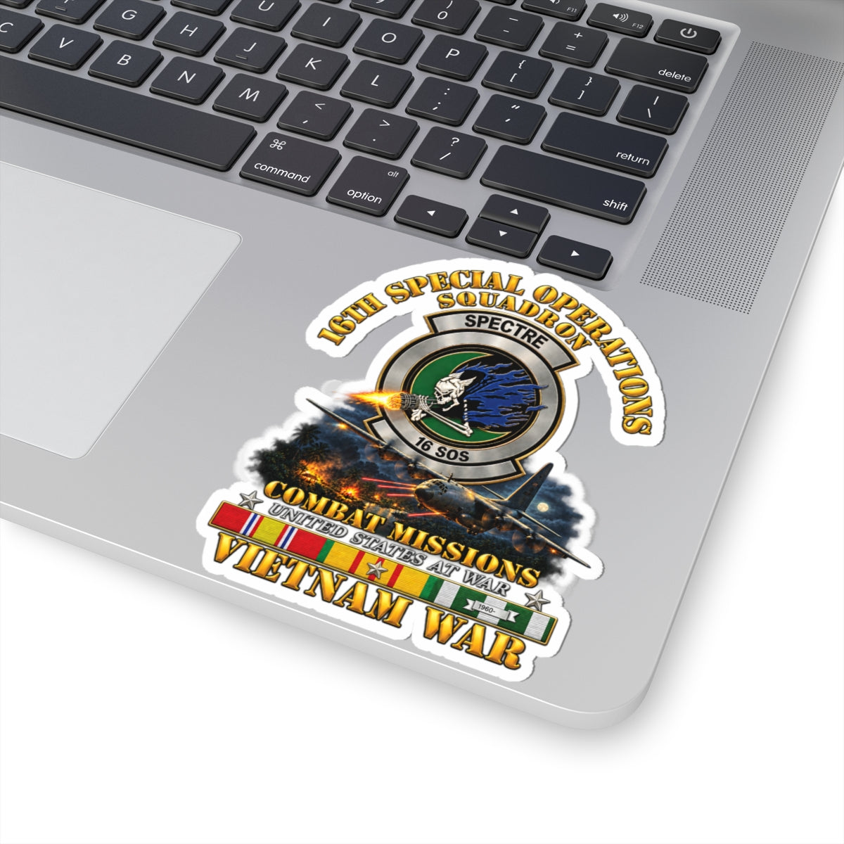 Kiss-Cut Stickers - SOF - 16th SOS - Combat Missions w VN SVC - 3D - Enhanced