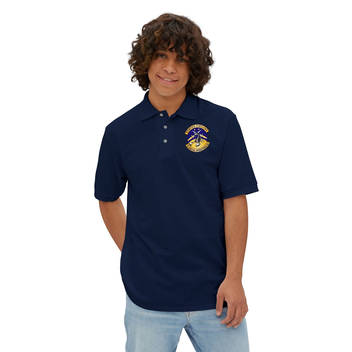 Men's Piqué Polo - USAFSOF - 2nd Special Operations Squadron wo Txt