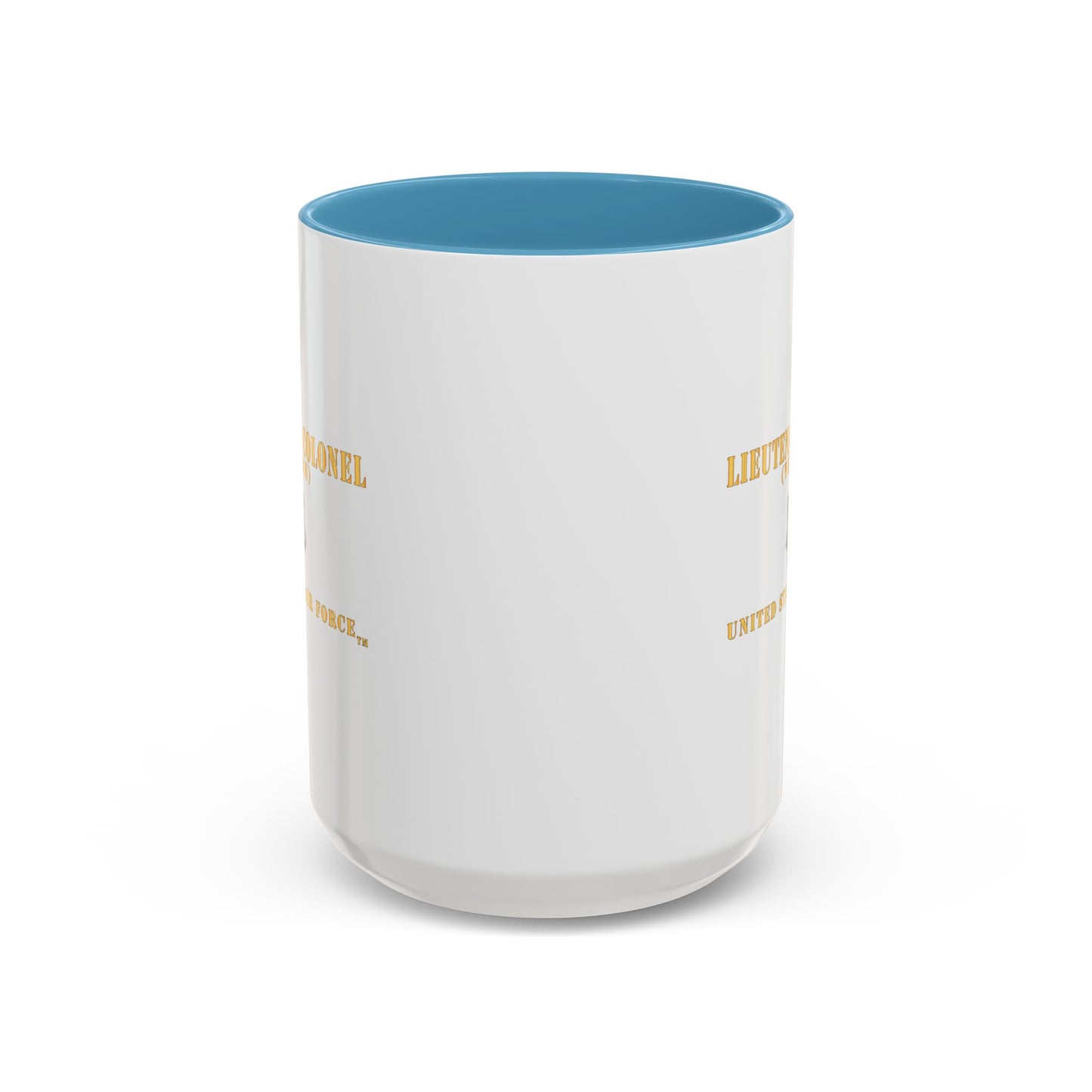 Accent Coffee Mug (11oz & 15oz) - USAF - Lieutenant Colonel - LTC - Veteran - Flat - TM X 300