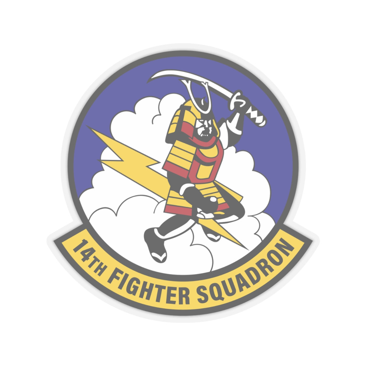 Kiss-Cut Stickers - USAF - 14th Fighter Squadron wo txt