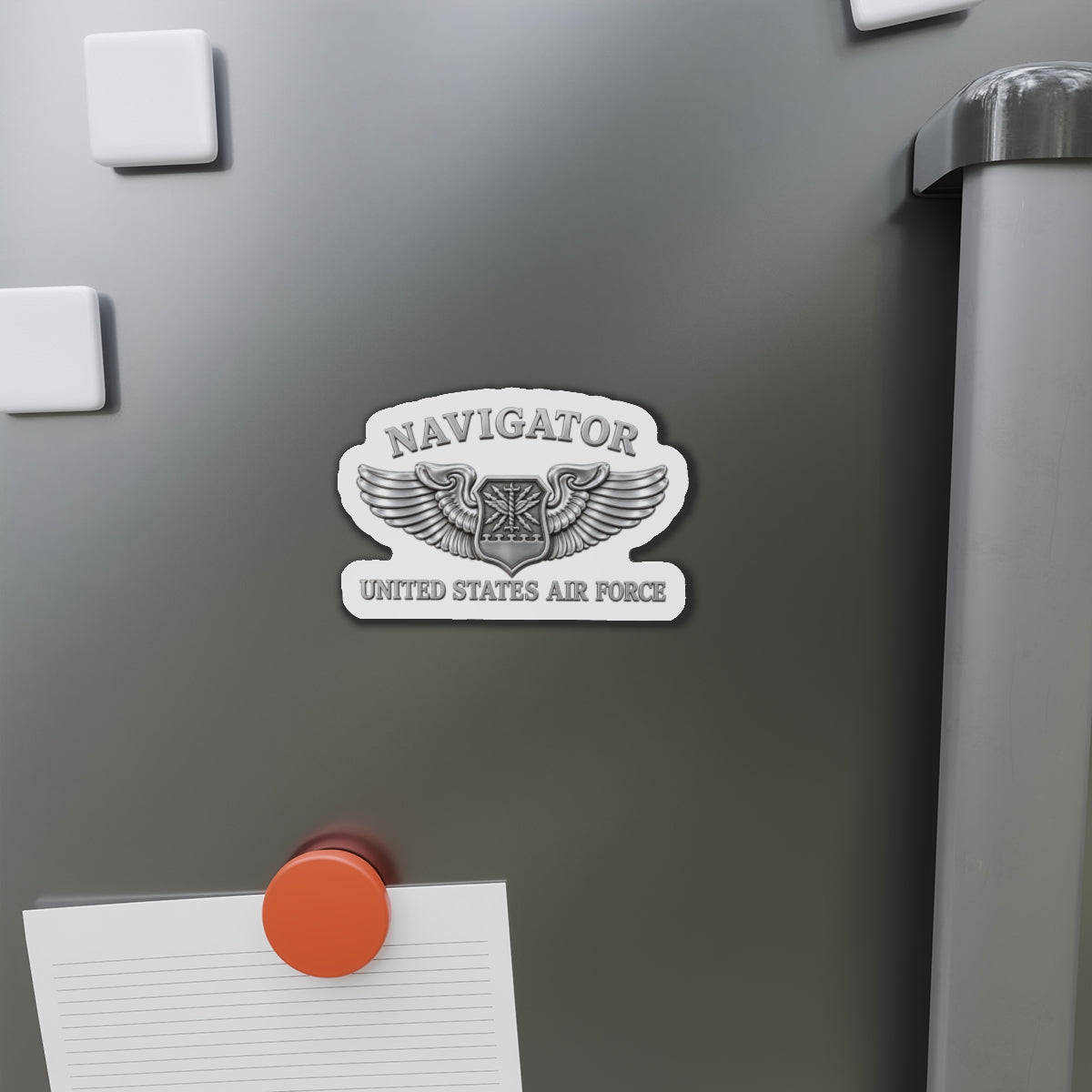 Die-Cut Magnet - USAF - Navigator Badge - United States Air Force - 3D - Enhanced