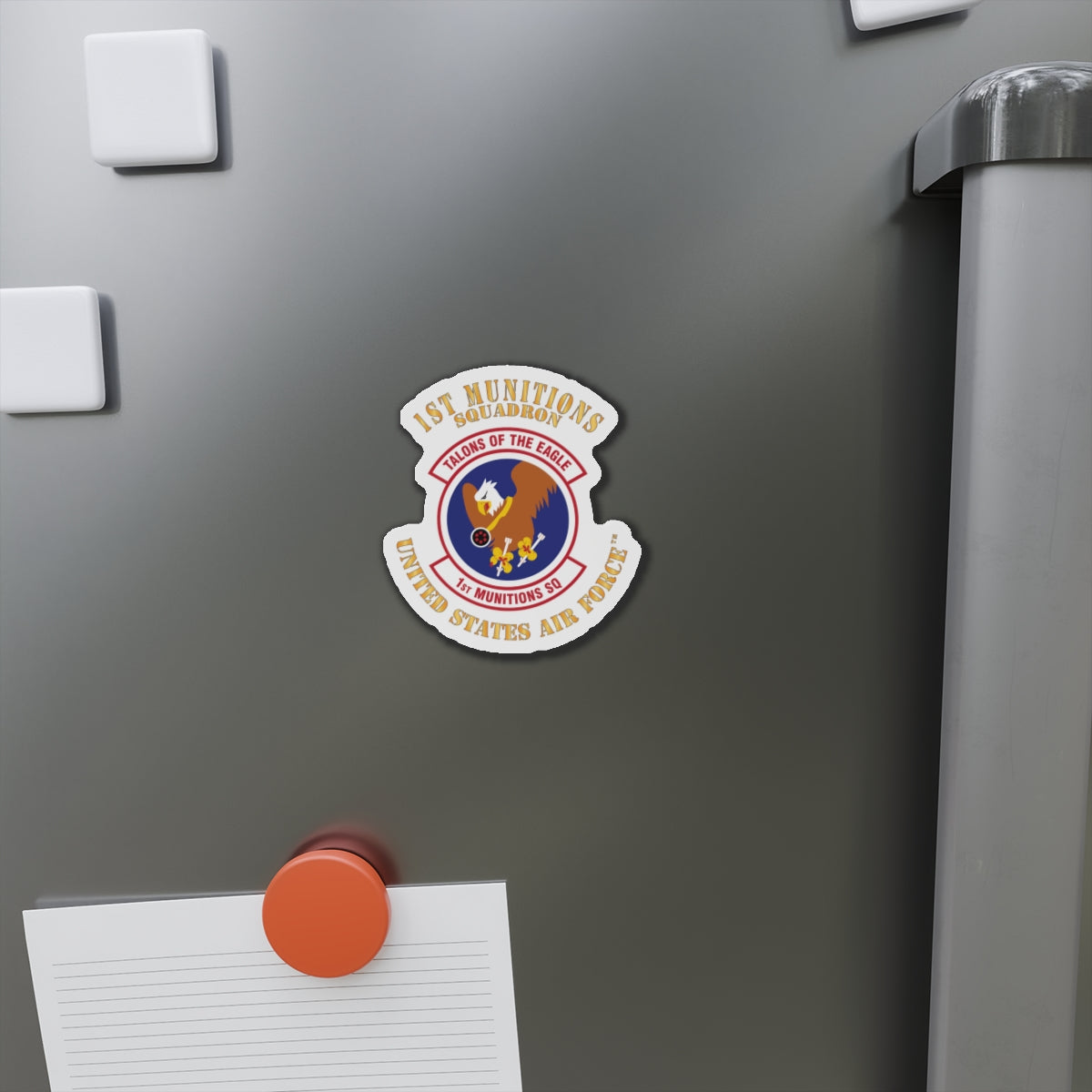 Die-Cut Magnet - USAF - 1st Munitions Squadron (ACC)