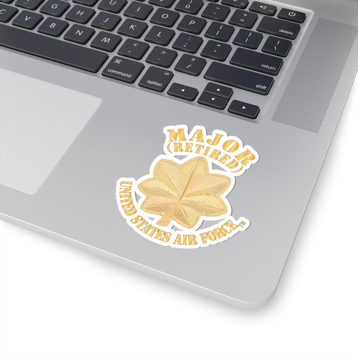Kiss-Cut Stickers - USAF - Major - Retired X 300