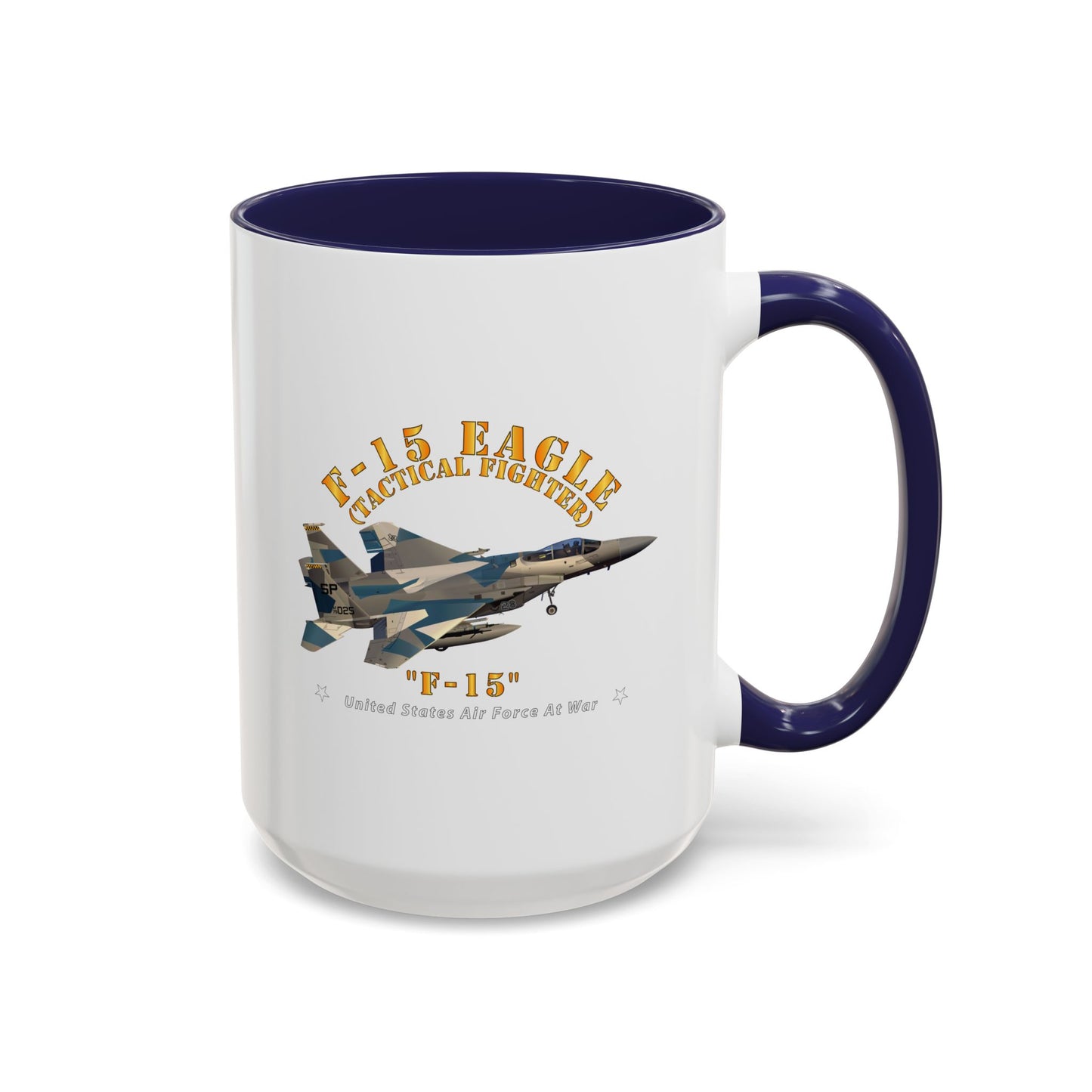 Accent Coffee Mug (11oz & 15oz) - USAF - F15 Eagle - F15