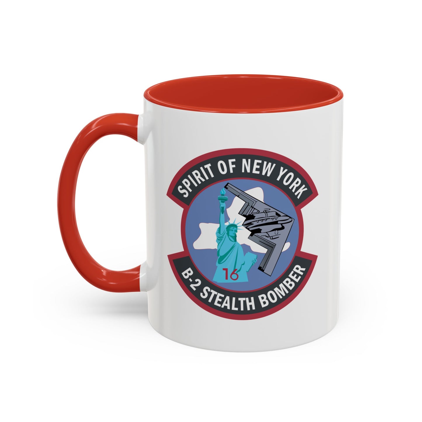 Accent Coffee Mug (11oz & 15oz) - USAF - B2 - Spirit of New York - Stealth Bomber wo txt X 300