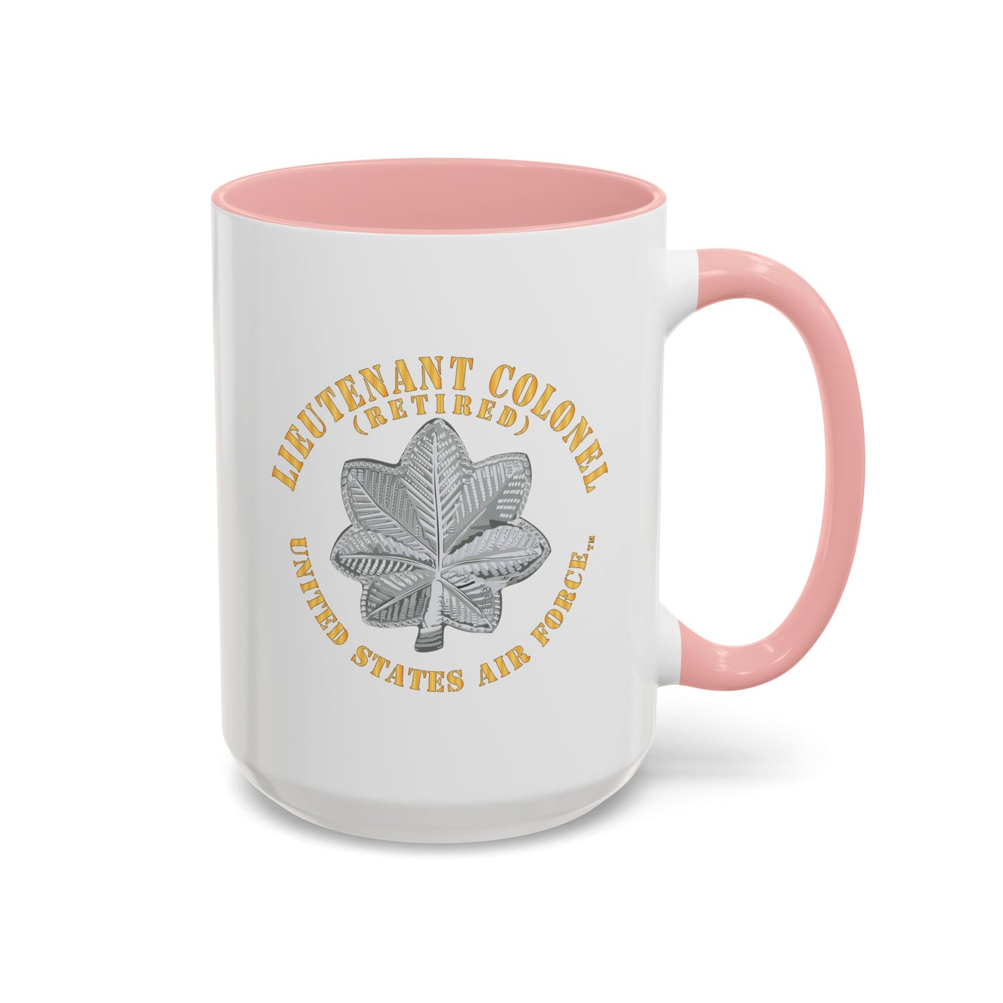 Accent Coffee Mug (11oz & 15oz) - USAF - Lieutenant Colonel - LTC - Retired - TM X 300