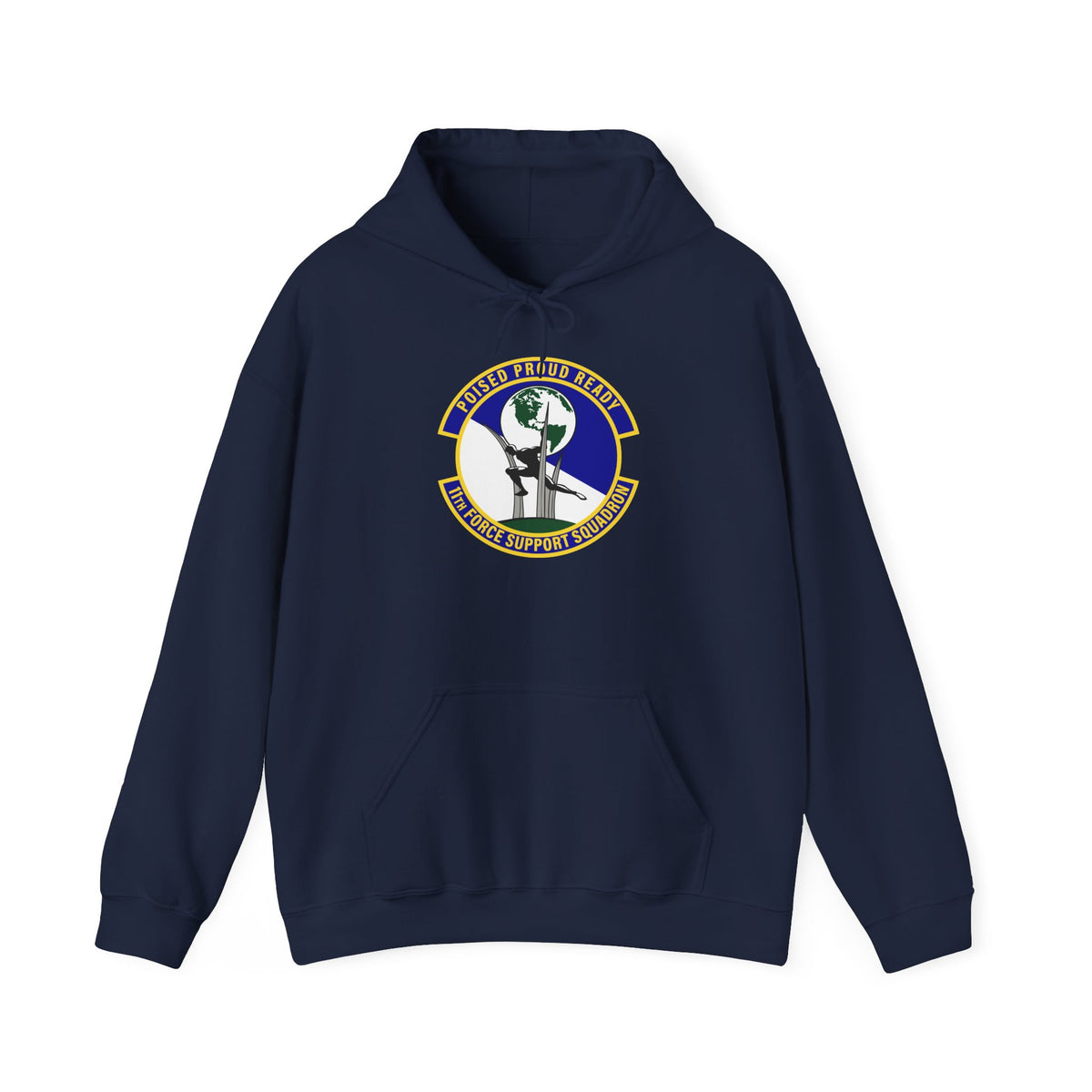 Unisex Heavy Blend Hooded Sweatshirt - USAF - 11th Force Support Squadron wo txt