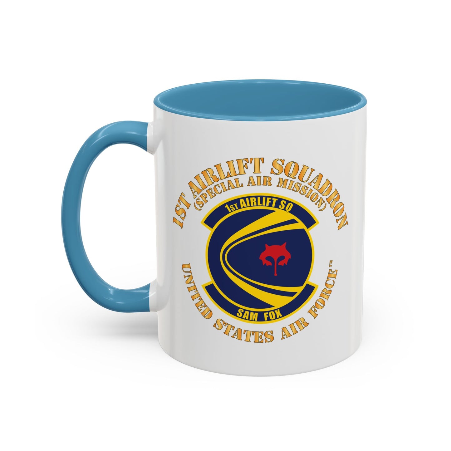 Accent Coffee Mug (11oz & 15oz) - USAF - 1st Airlift Squadron X 300