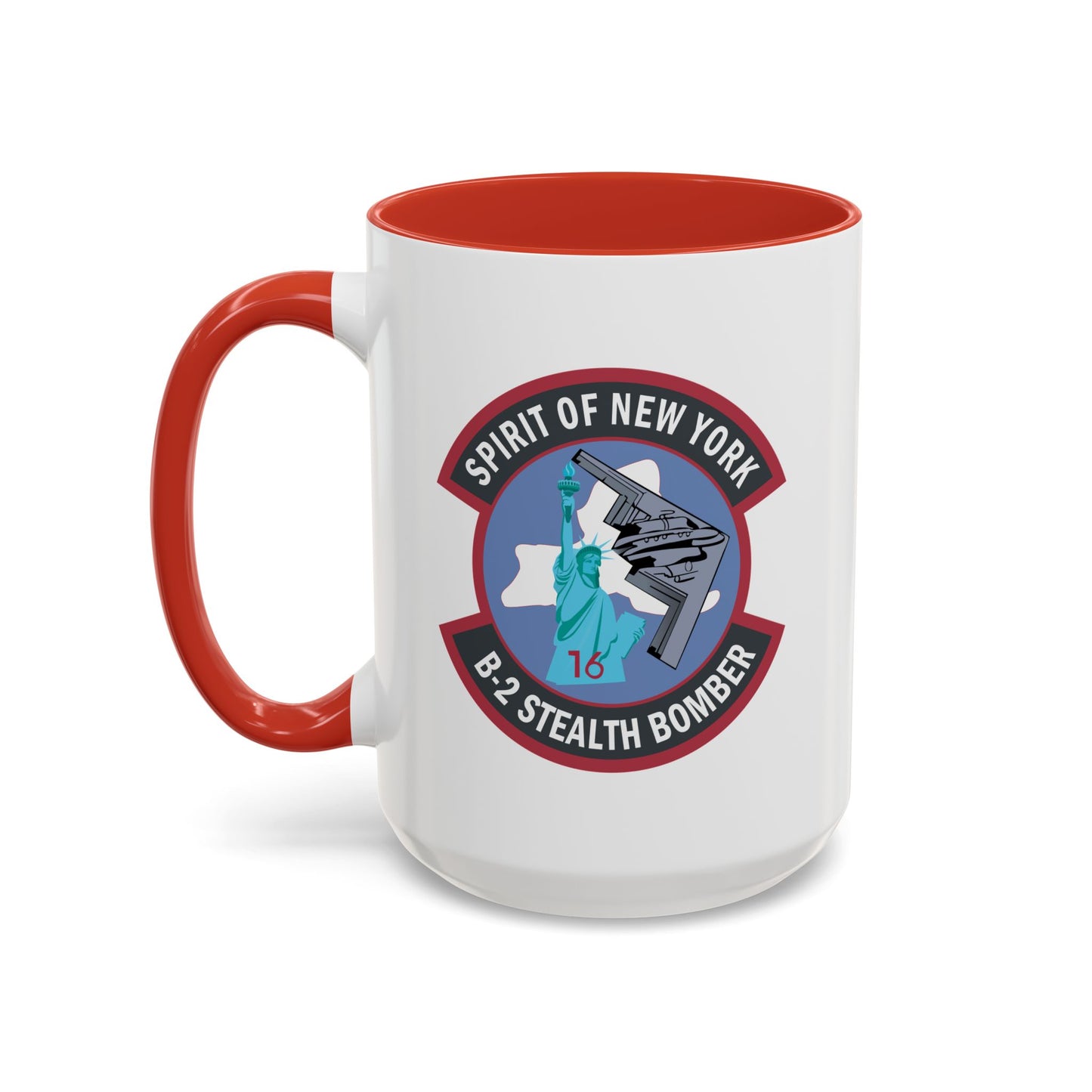 Accent Coffee Mug (11oz & 15oz) - USAF - B2 - Spirit of New York - Stealth Bomber wo txt X 300